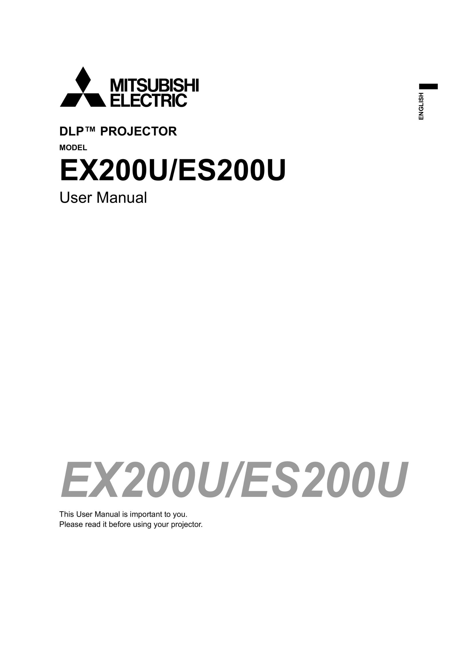Mitsubishi Electronics ES200U Projector User Manual