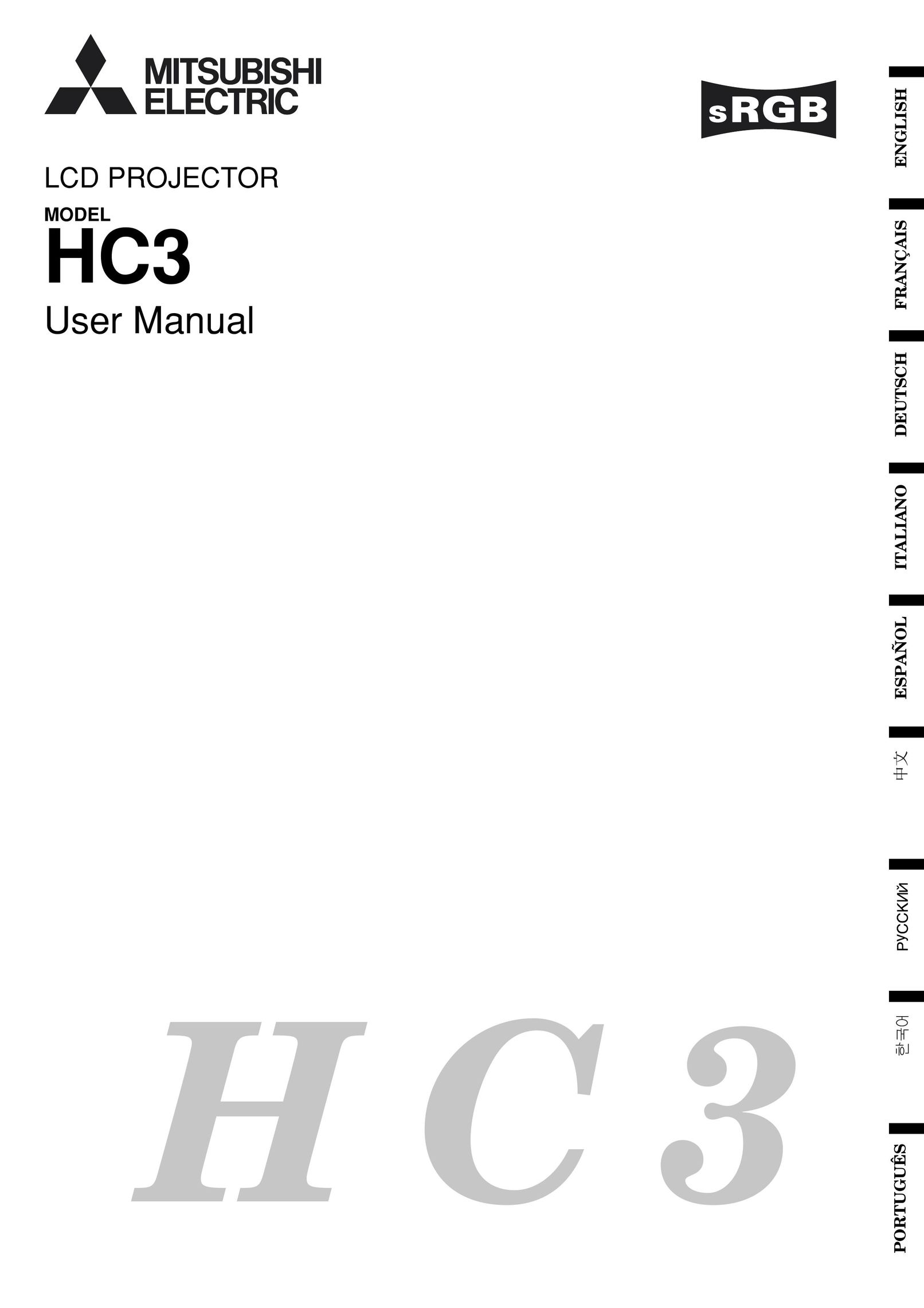 Mitsubishi Electronics HC3 Projector User Manual