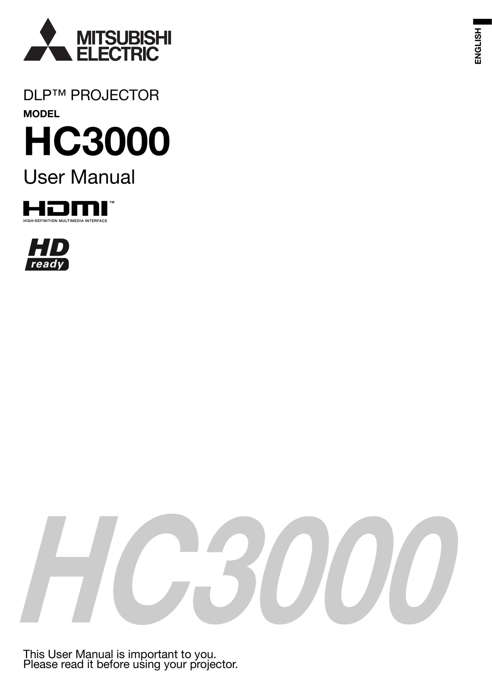 Mitsubishi Electronics HC3000 Projector User Manual