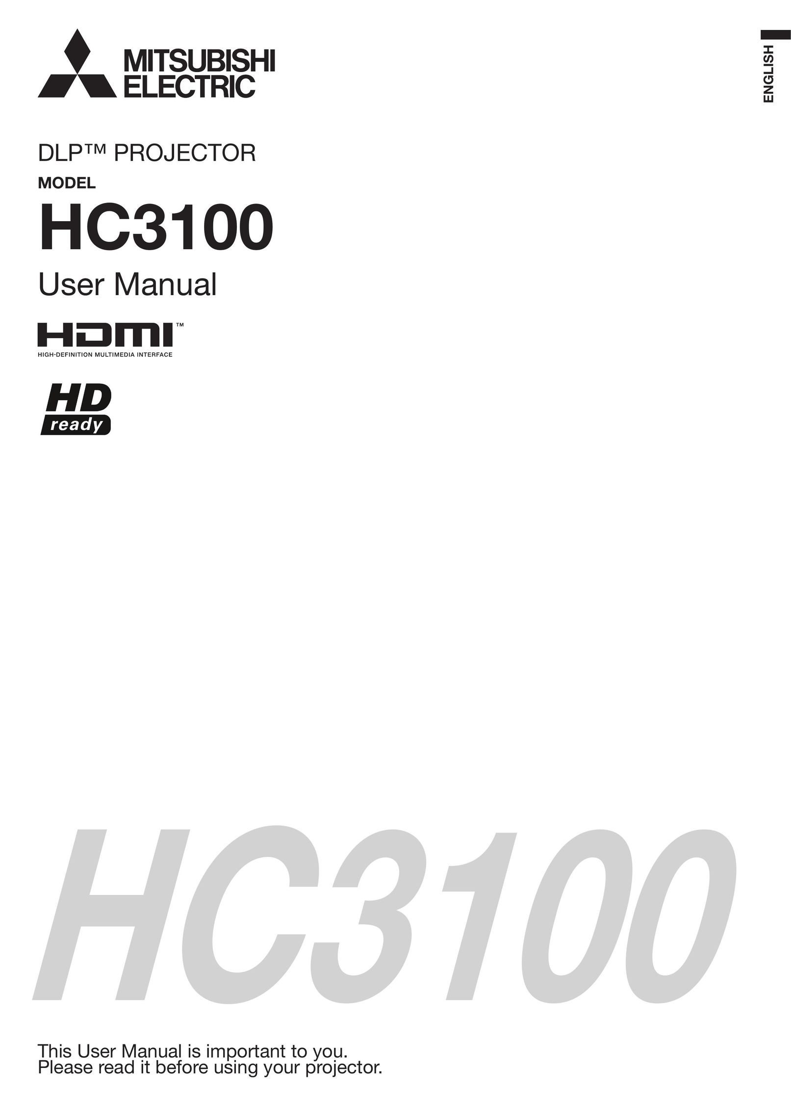 Mitsubishi Electronics HC3100 Projector User Manual