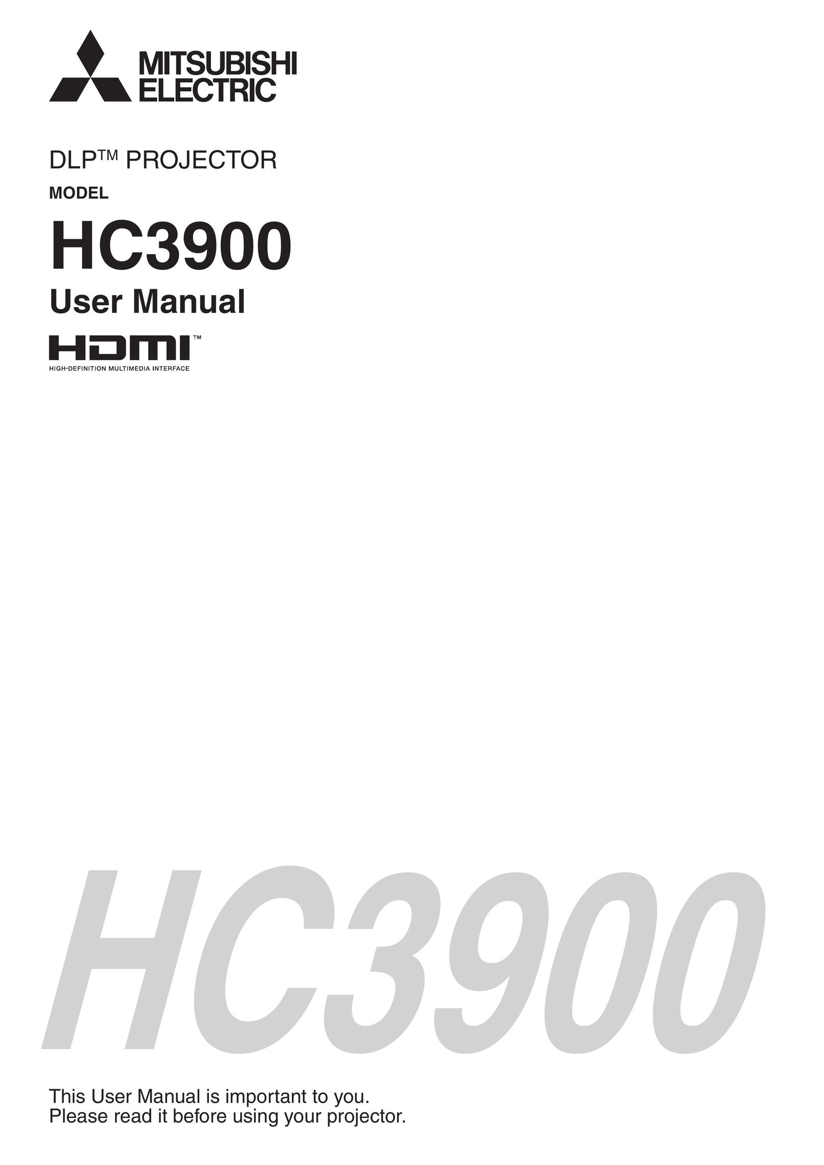 Mitsubishi Electronics HC3900 Projector User Manual