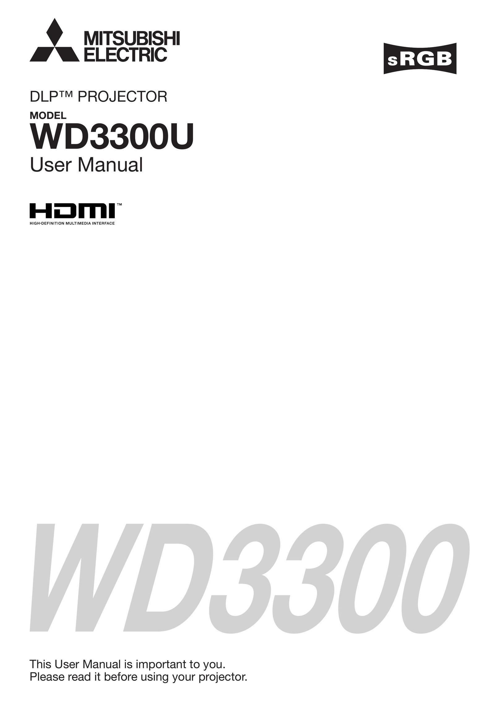 Mitsumi electronic WD3300U Projector User Manual