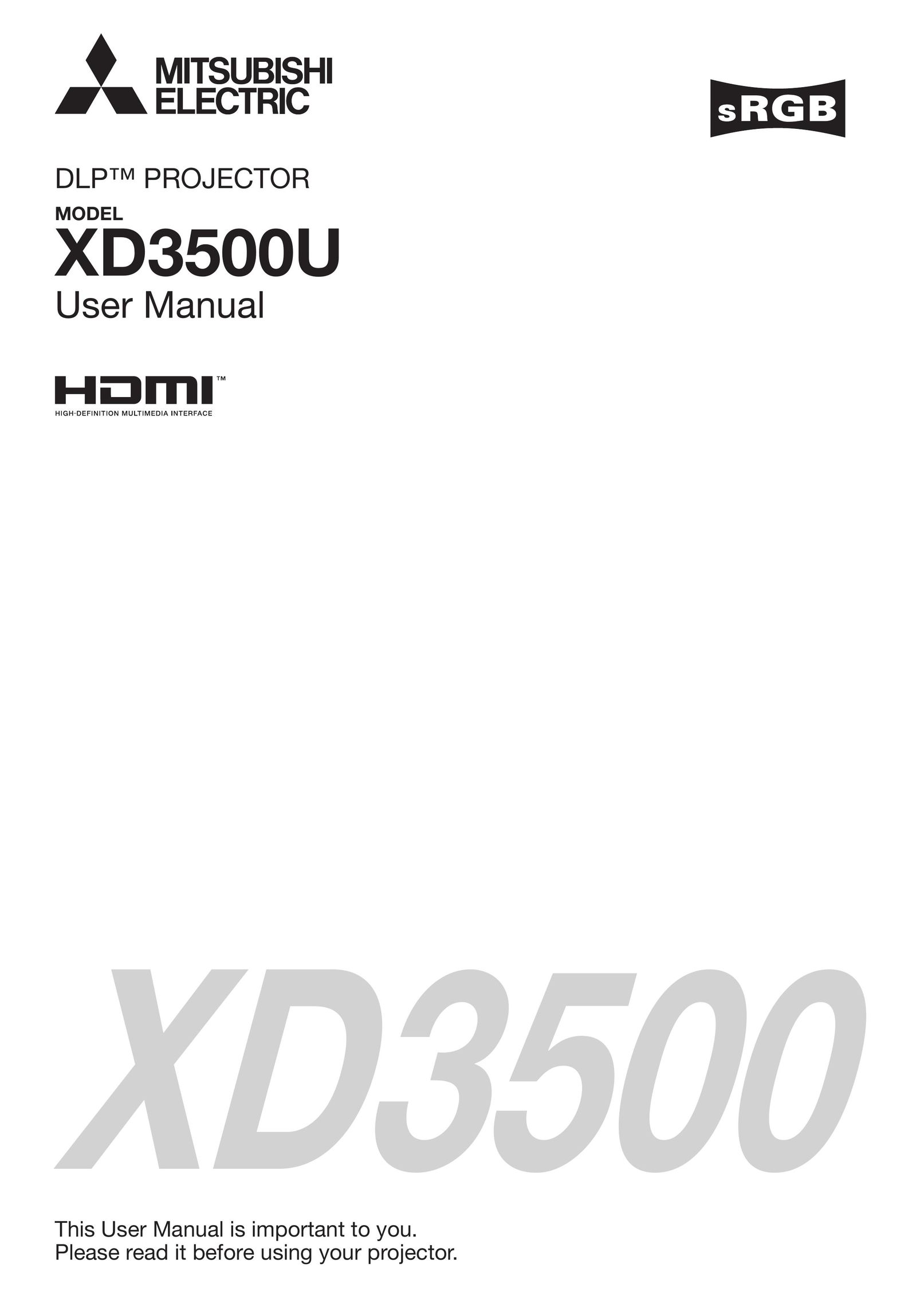 Mitsumi electronic XD3500U Projector User Manual