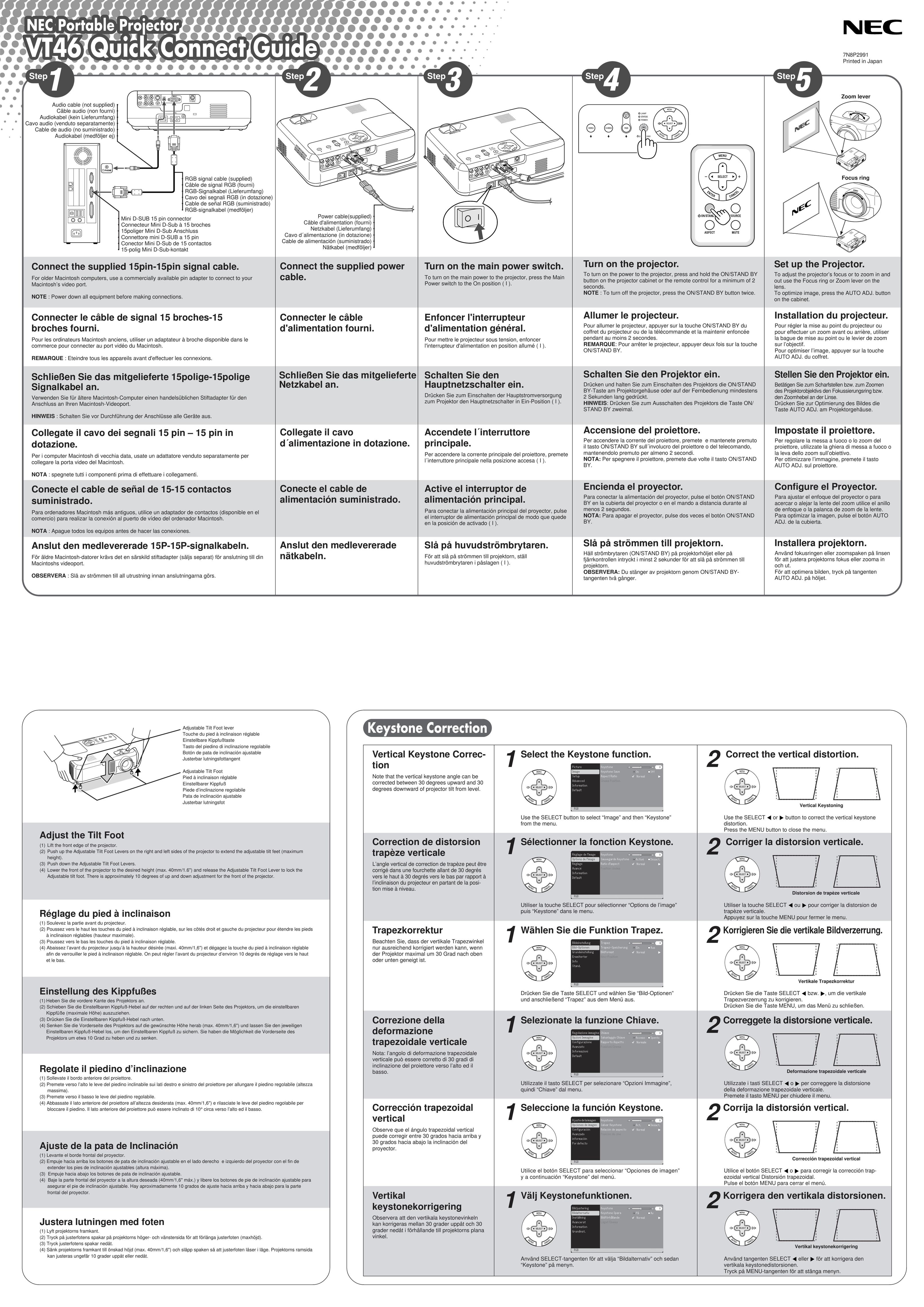 Nikon VT46 Projector User Manual