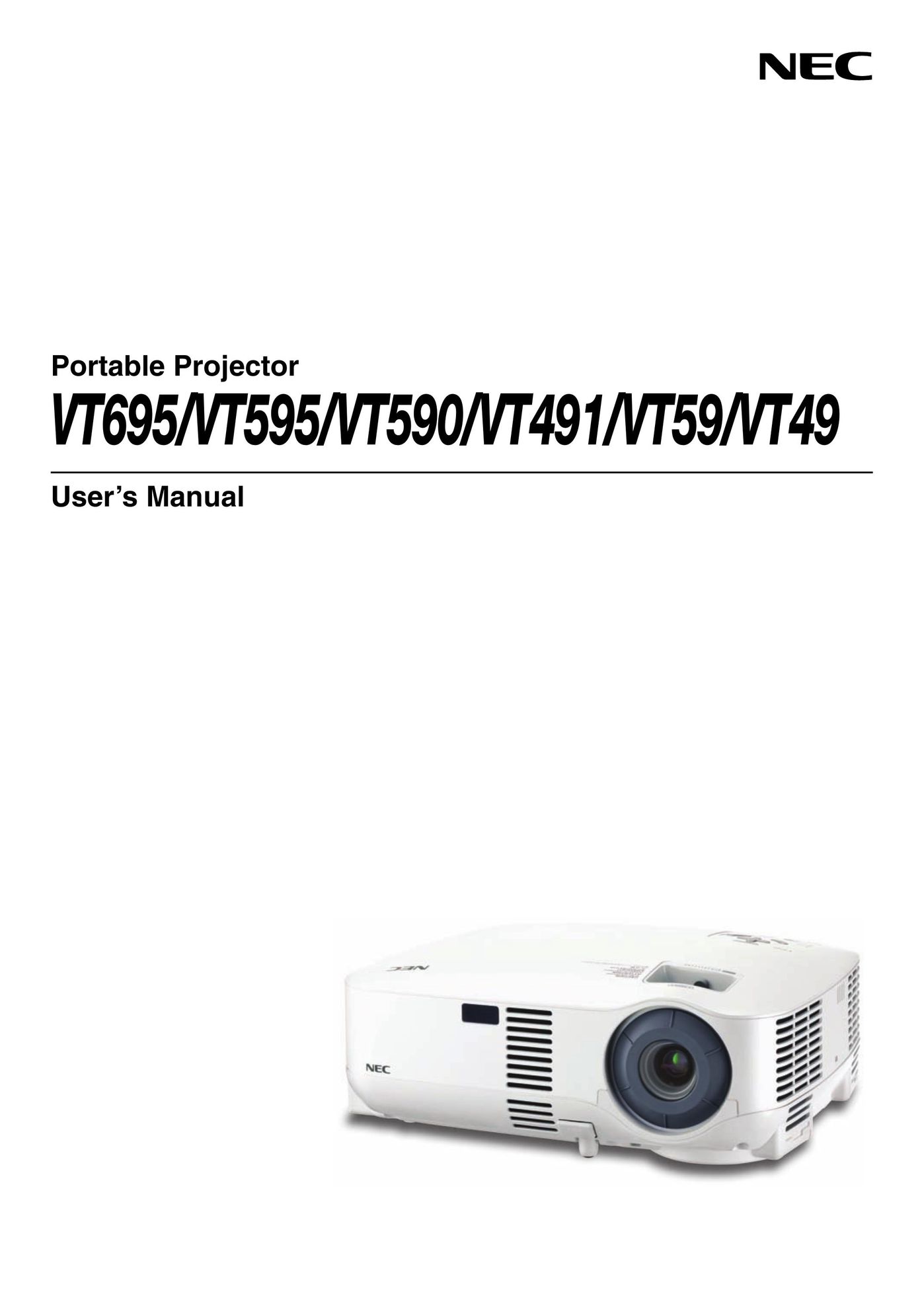 Nikon VT695 Projector User Manual