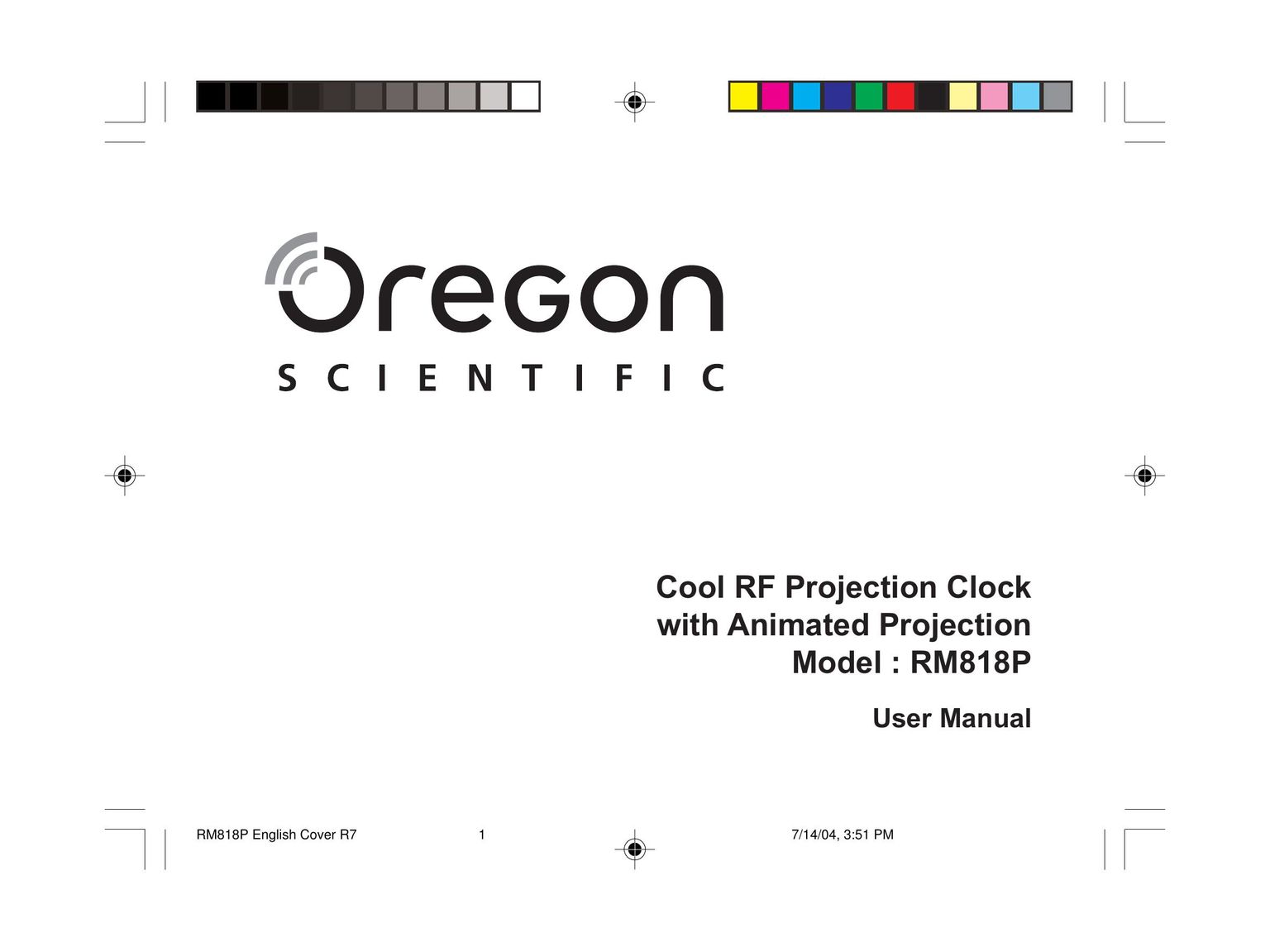Oregon RM818P Projector User Manual