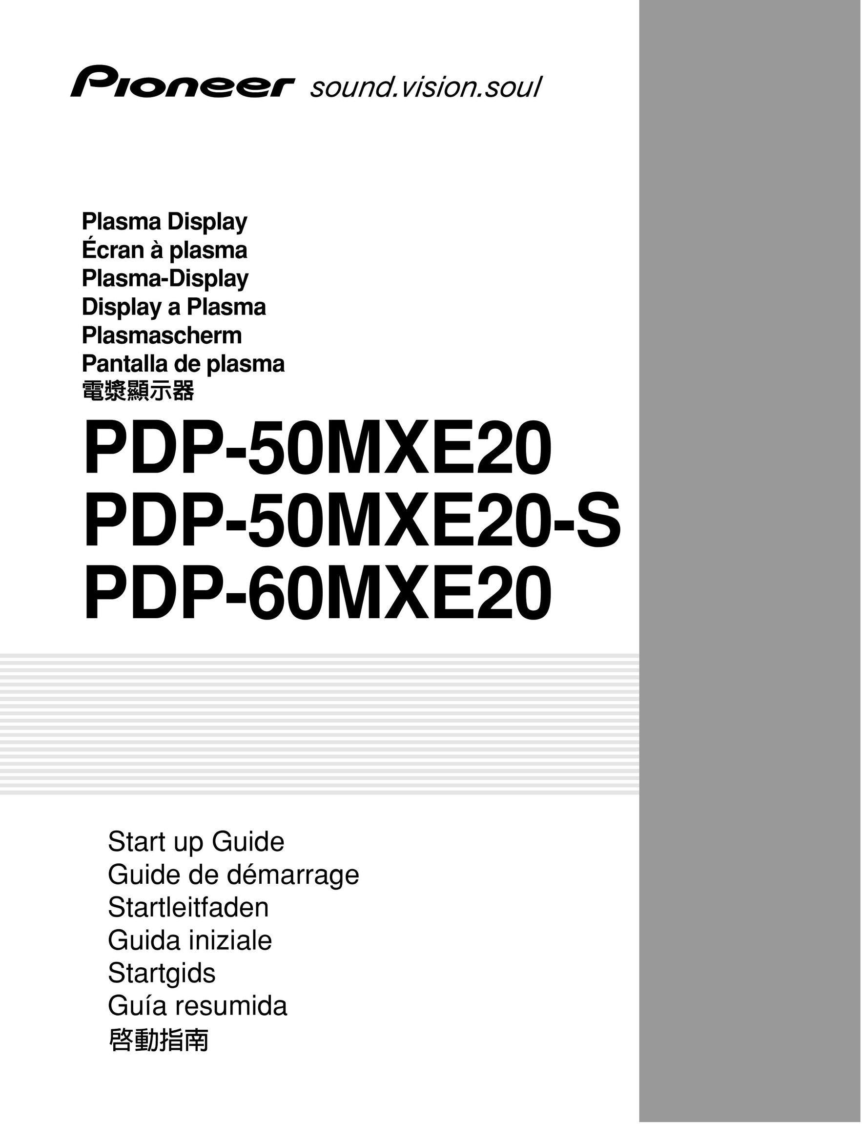 Pioneer PDP-50MXE20-S Projector User Manual