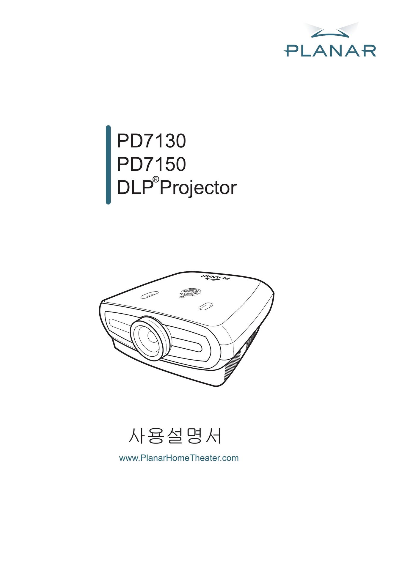 Planar PD7150 Projector User Manual