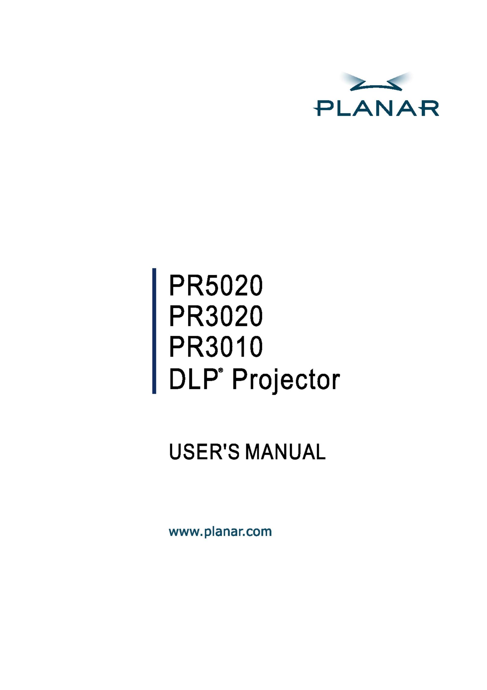 Planar PR3020 Projection Television User Manual