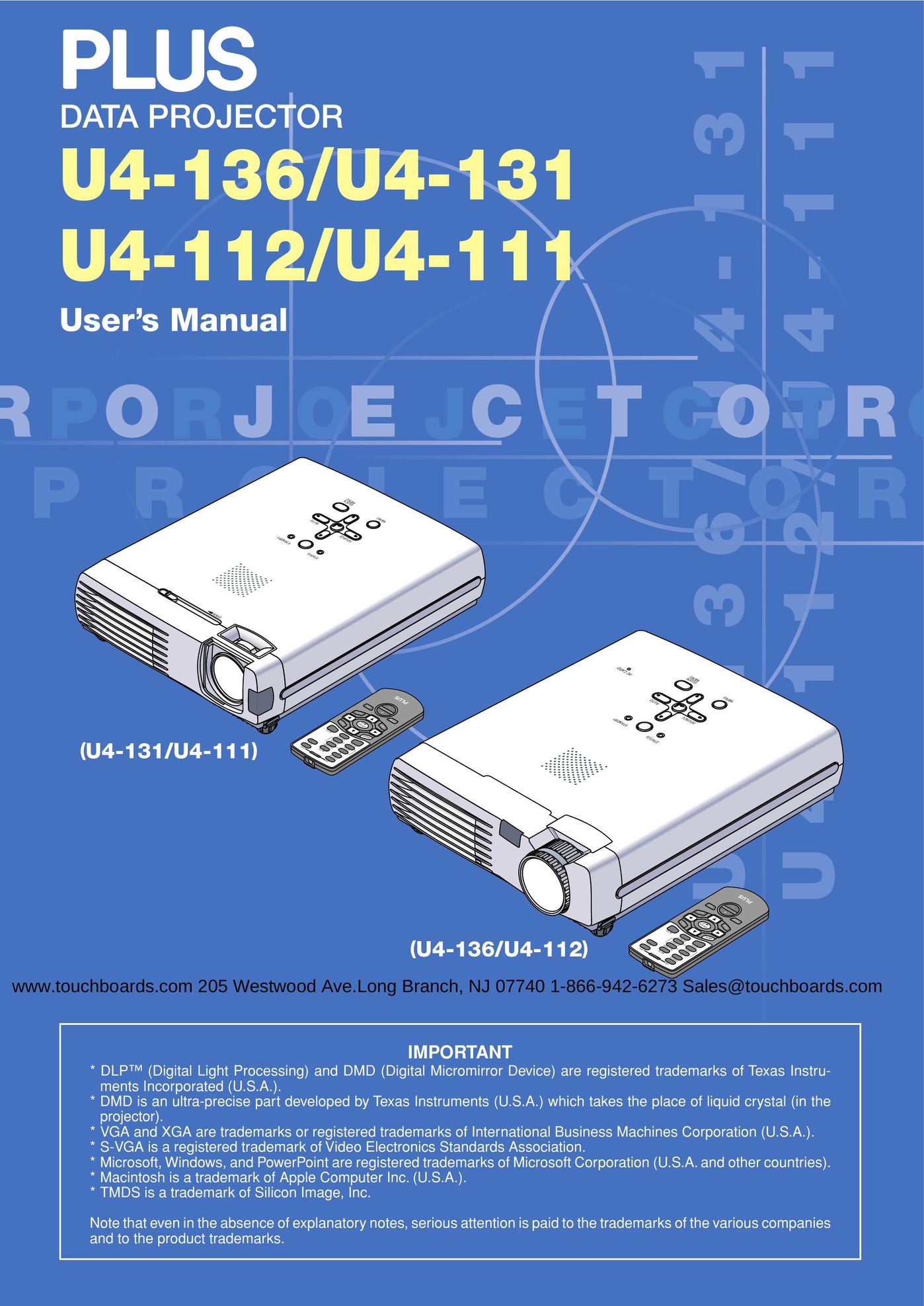 PLUS Vision U4-111 Projector User Manual