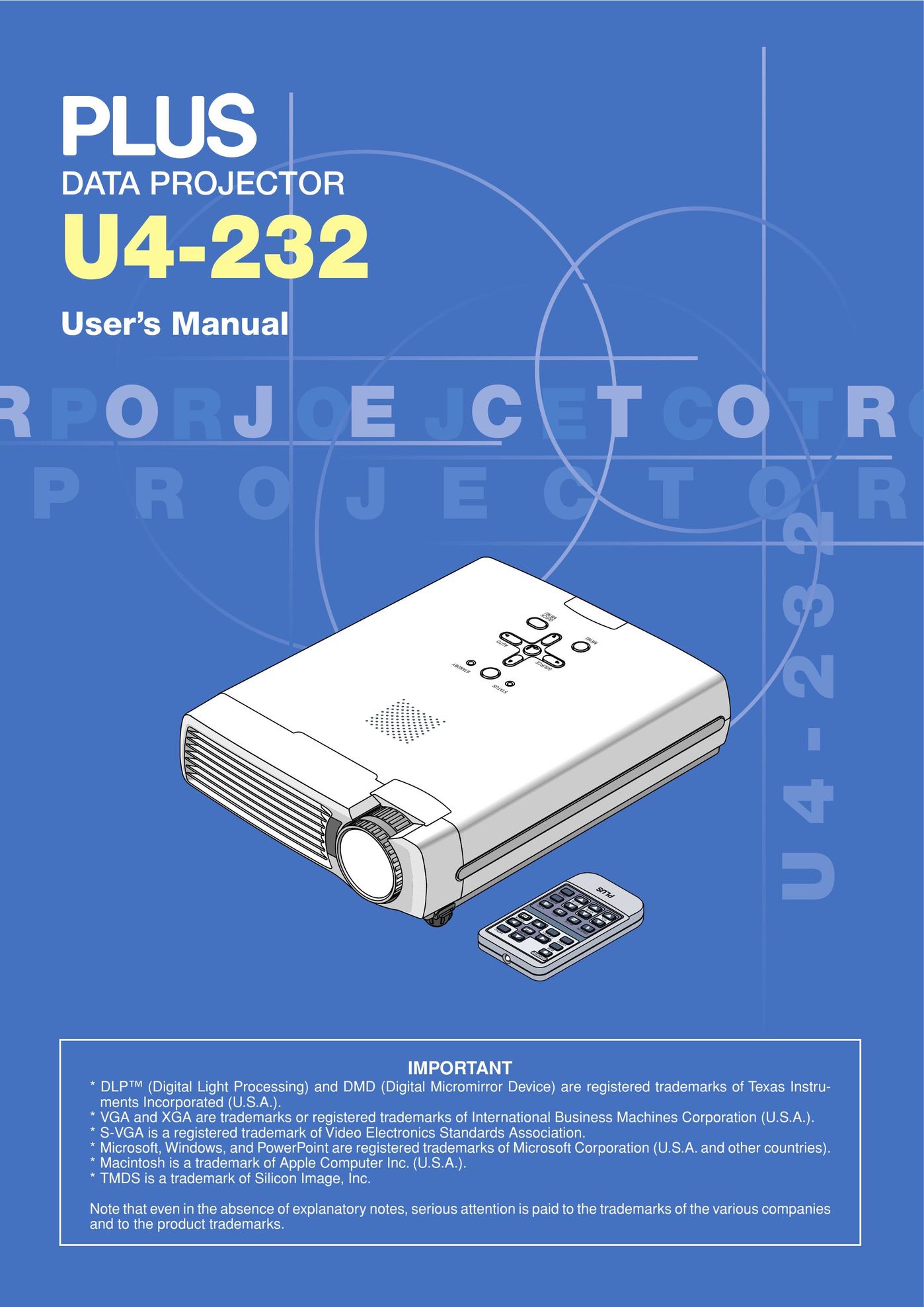 PLUS Vision U4-232 Projector User Manual