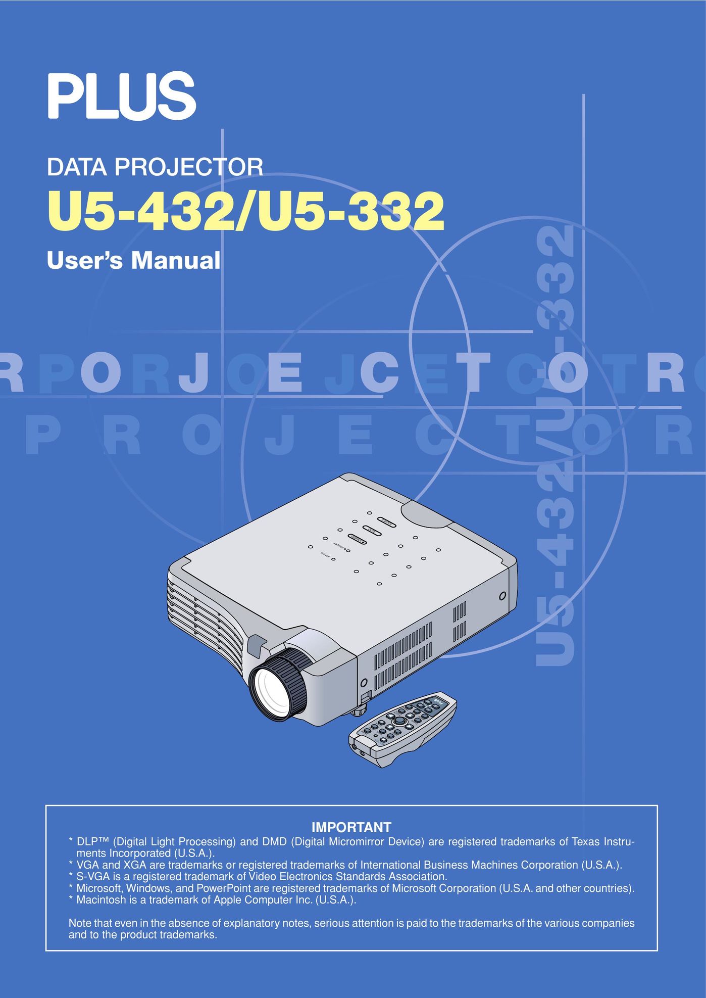 PLUS Vision U5-432 Projector User Manual