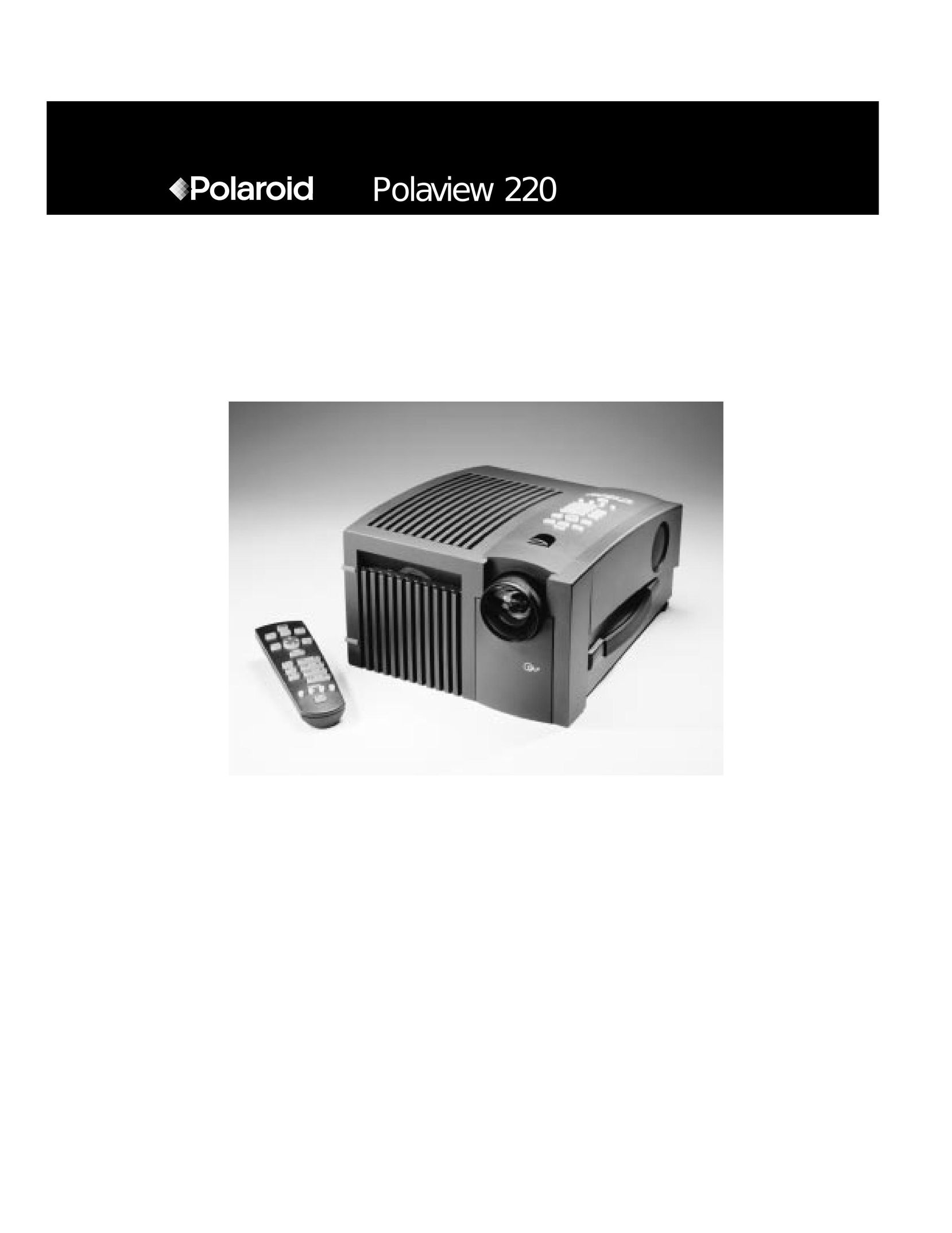 Polaroid Polaview 220 Projector User Manual