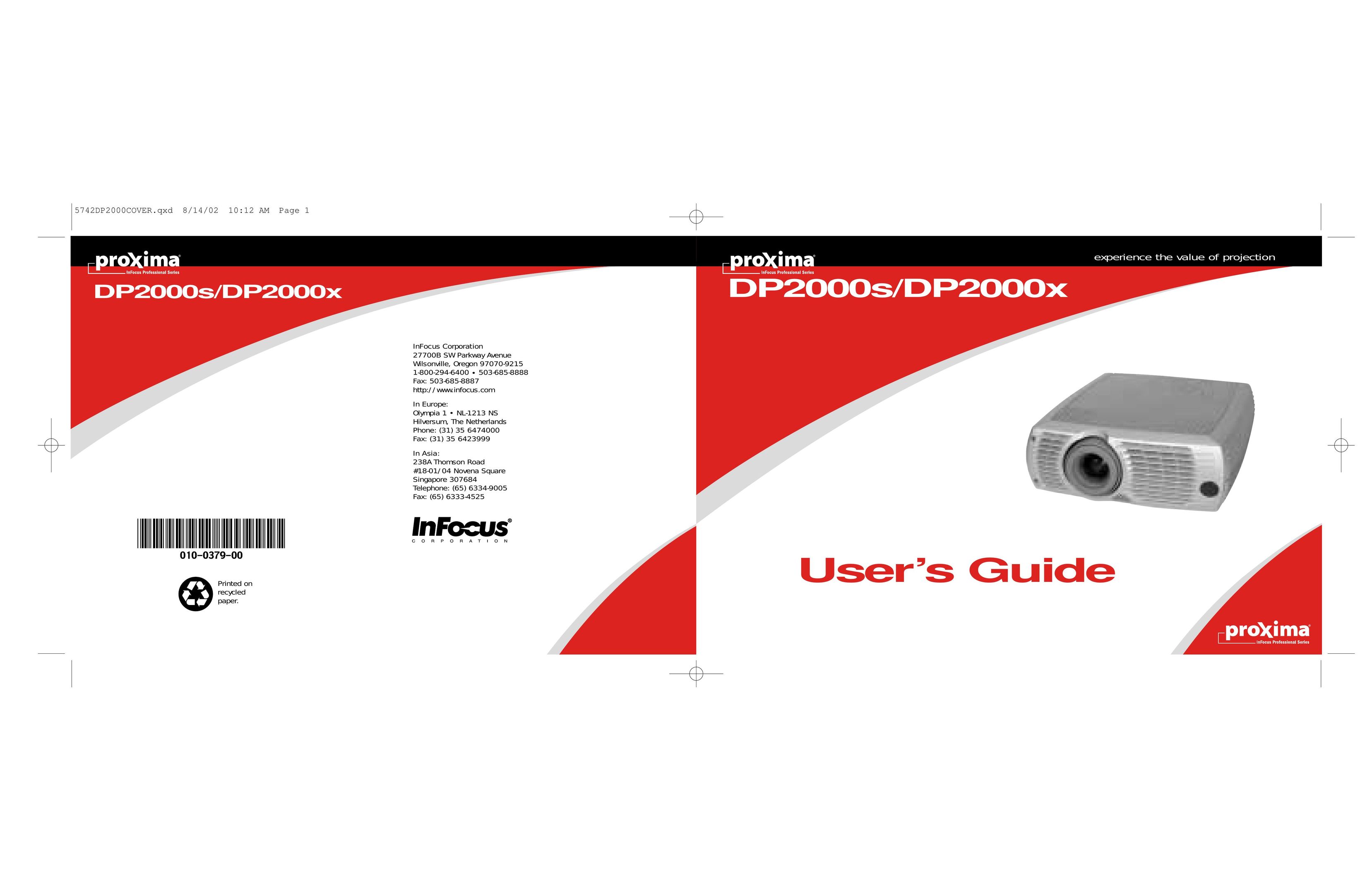 Proxima ASA DP2000X Projector User Manual