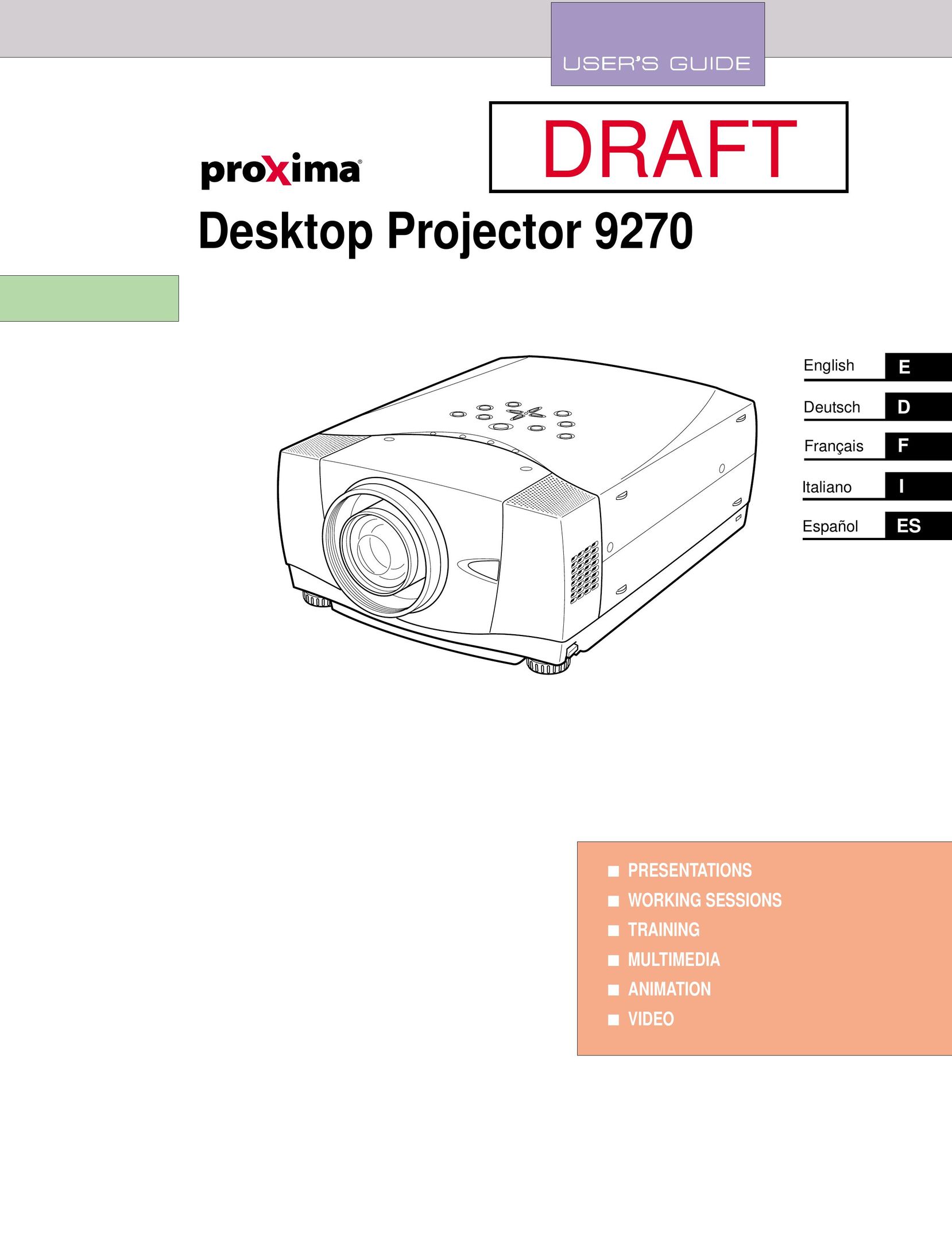 Proxima ASA DP9270 Projector User Manual