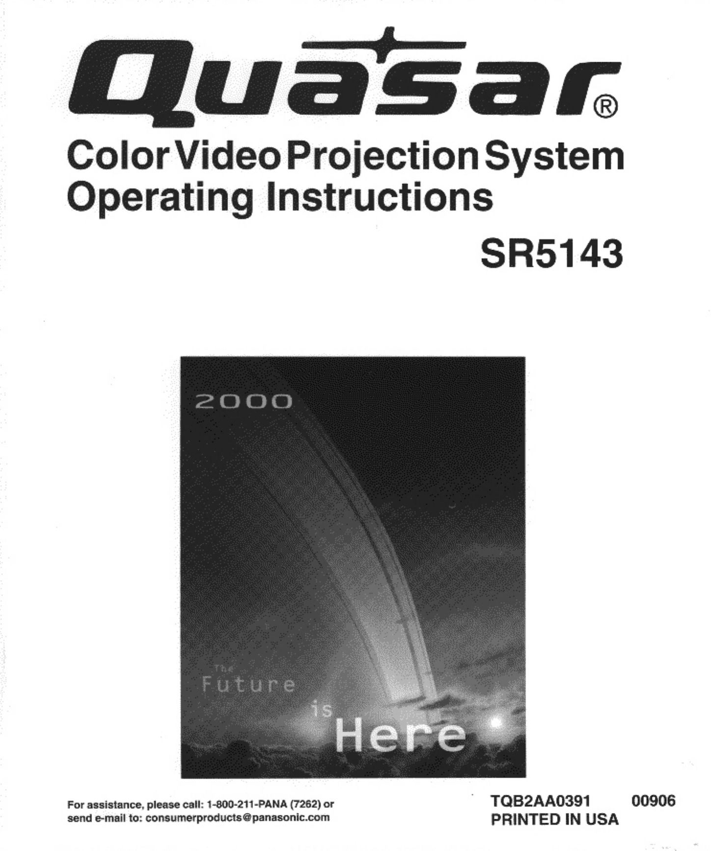 Quasar SR5143 Projector User Manual