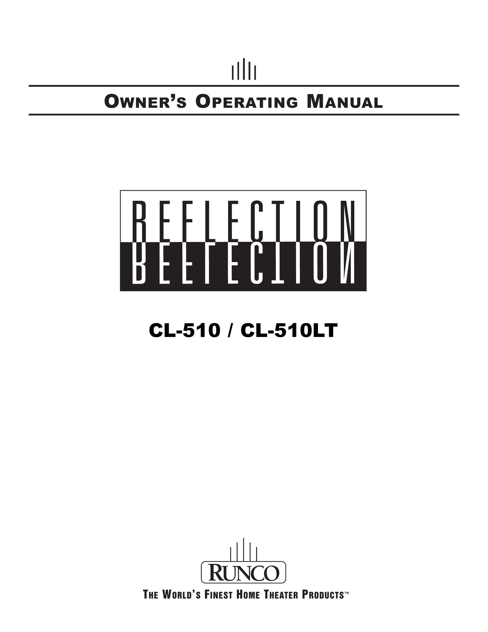 Runco CL-510LT Projector User Manual