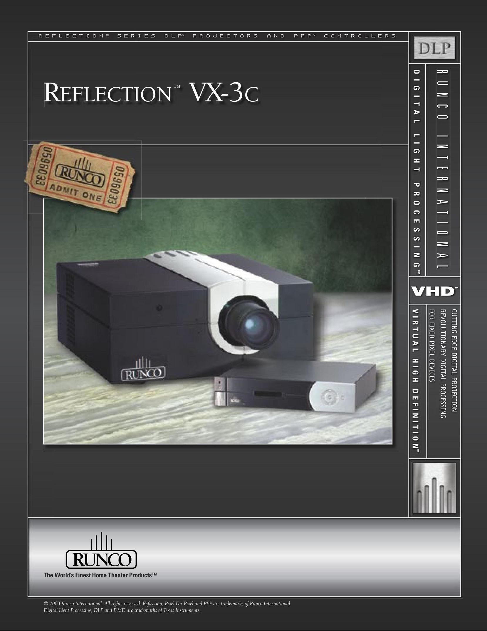Runco VX-3C Projector User Manual