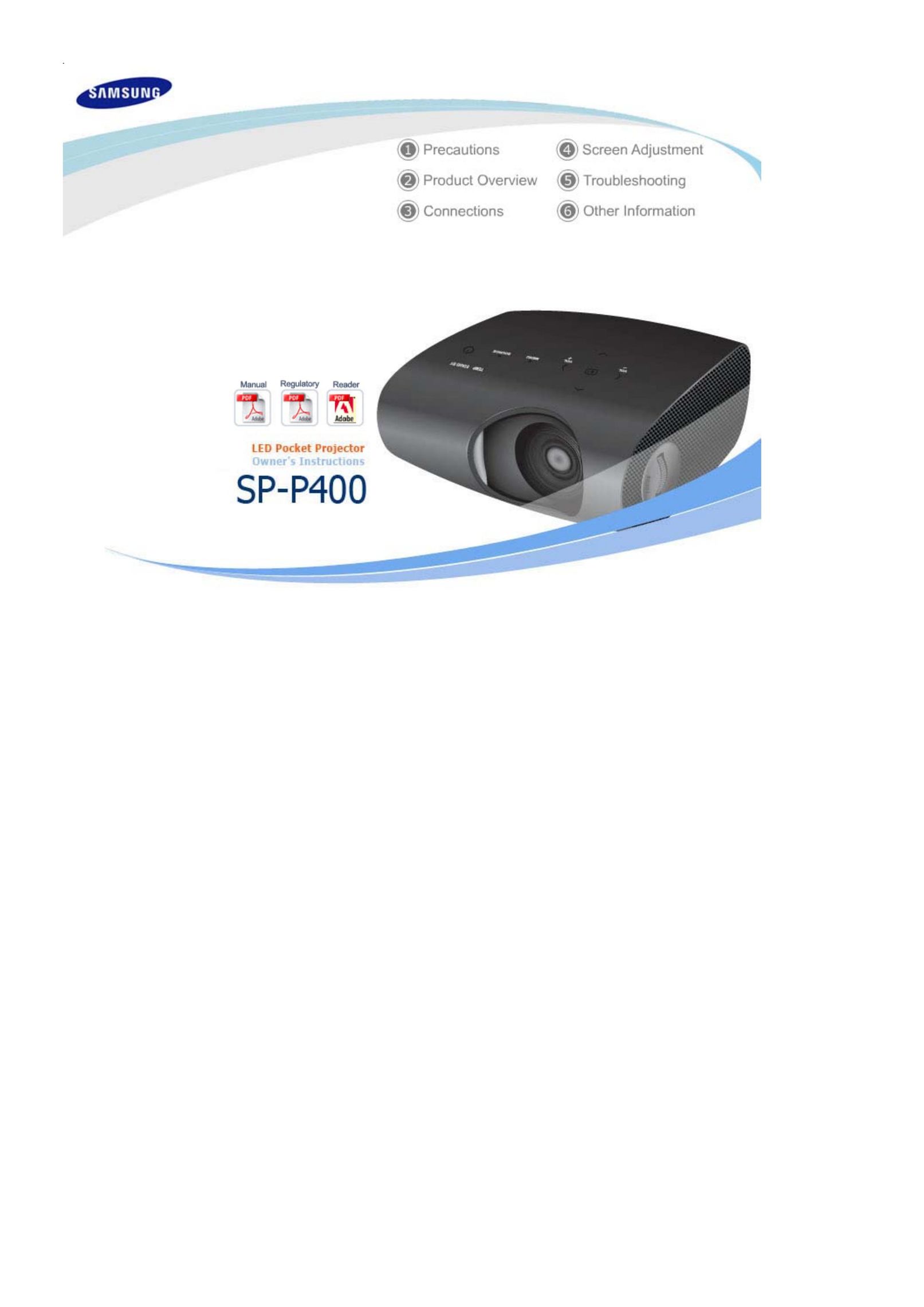 Samsung BP59-00092G-03 Projector User Manual