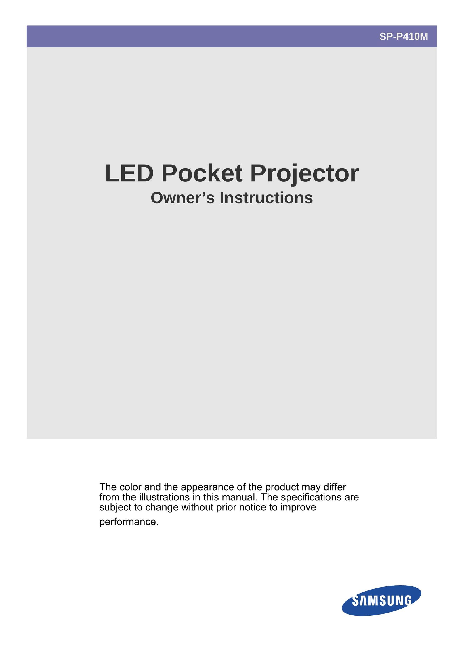 Samsung BP59-00092H-05 Projector User Manual