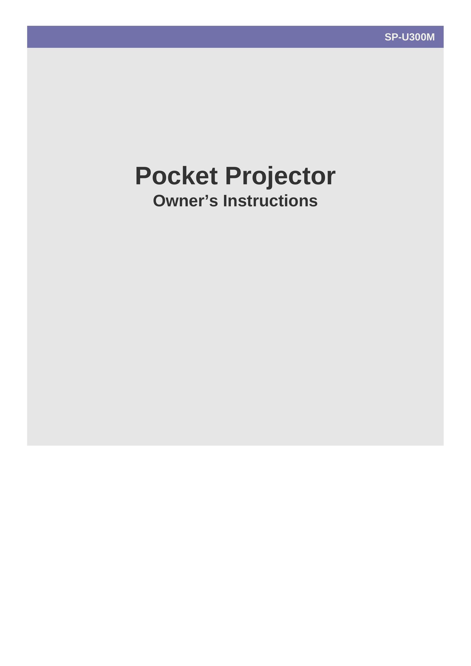 Samsung BP59-00136C-02 Projector User Manual