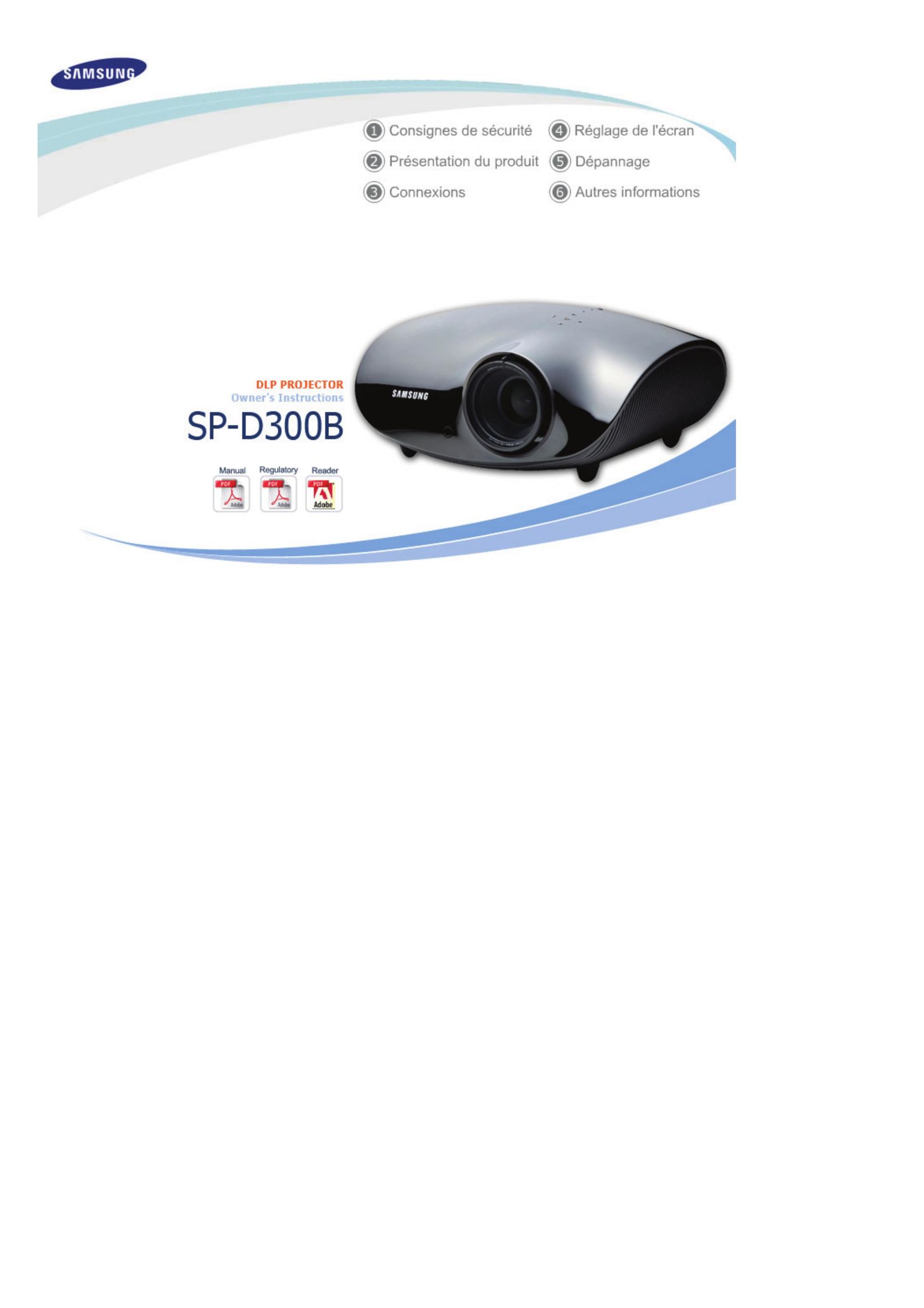 Samsung SP-D300B Projector User Manual