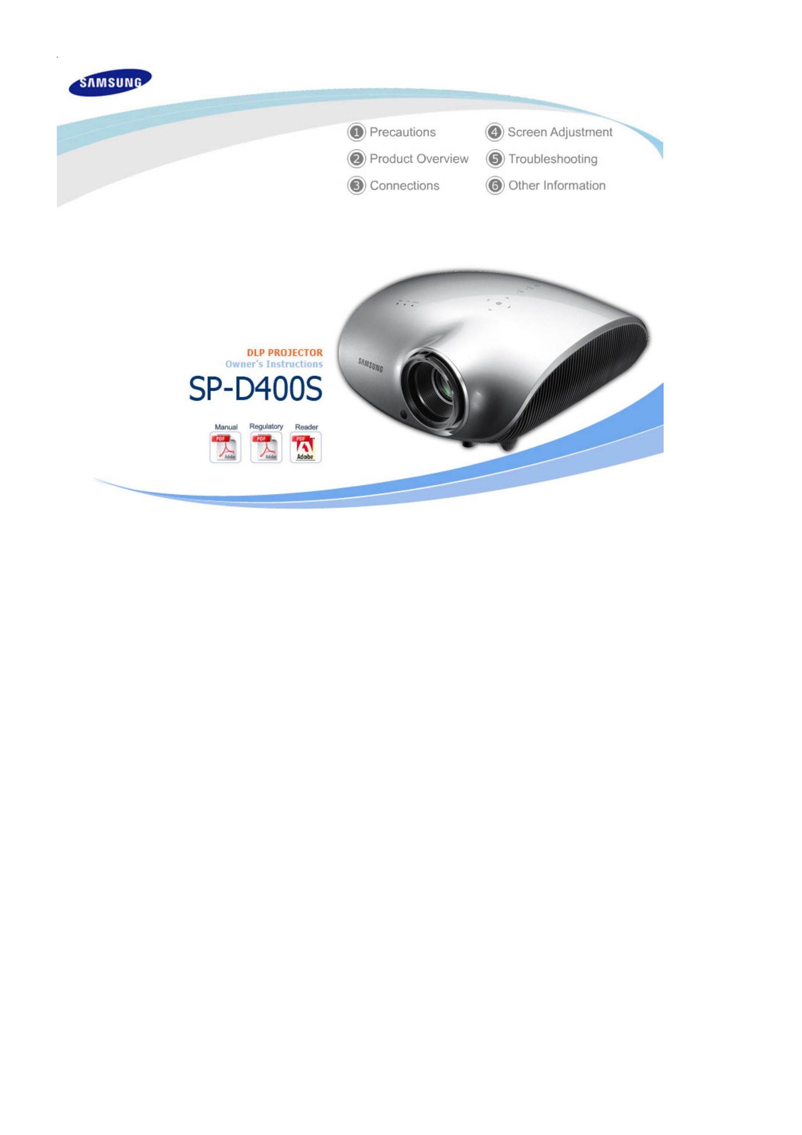 Samsung SP-D400S Projector User Manual