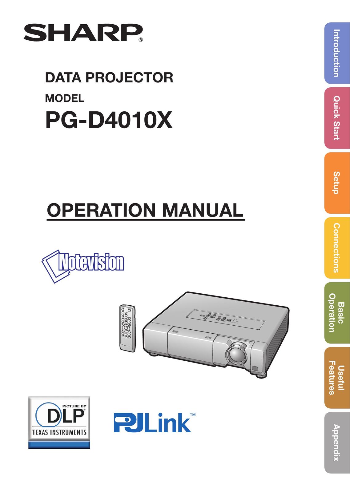 Shark PG-D4010X Projector User Manual