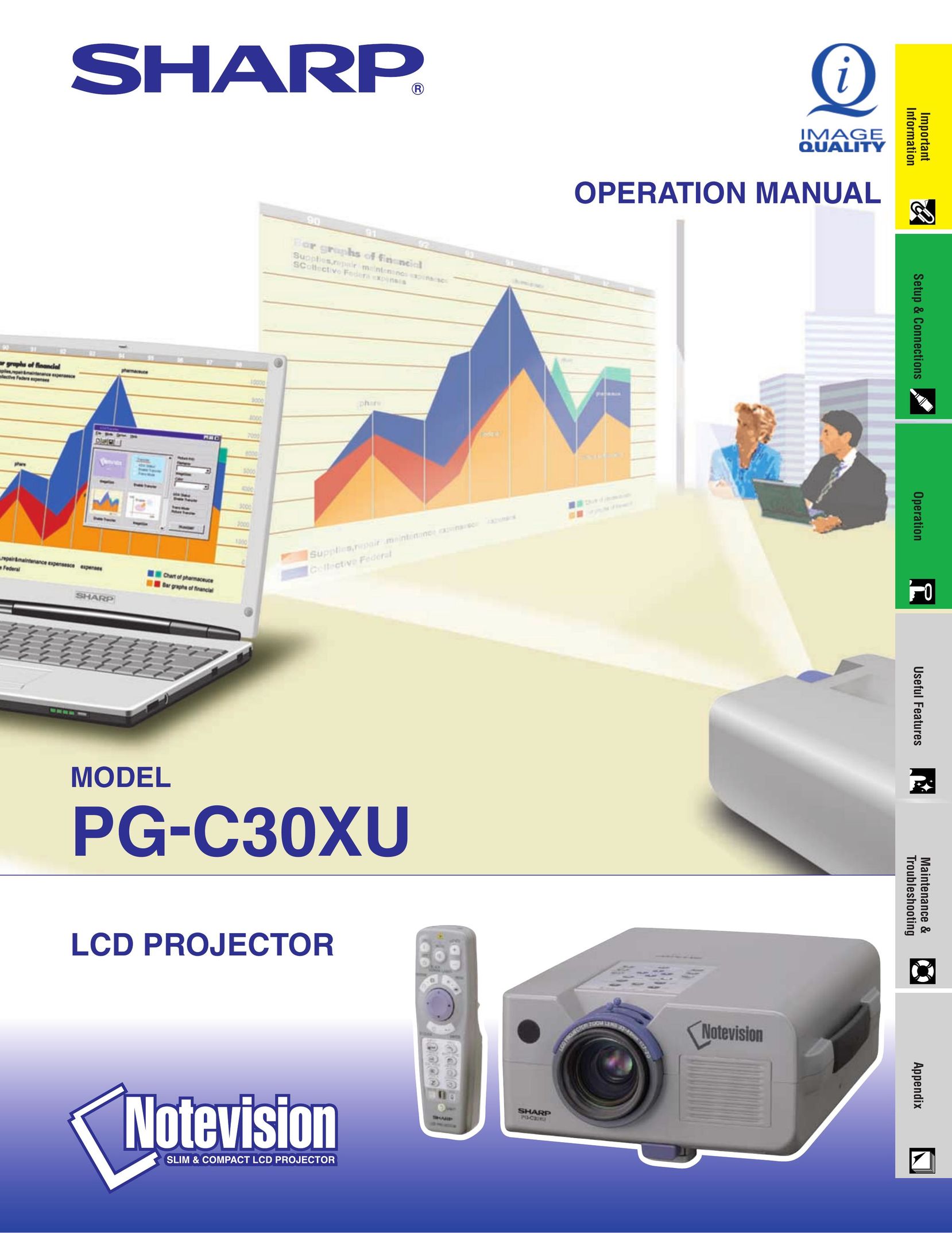 Sharp PG-C30XU Projector User Manual