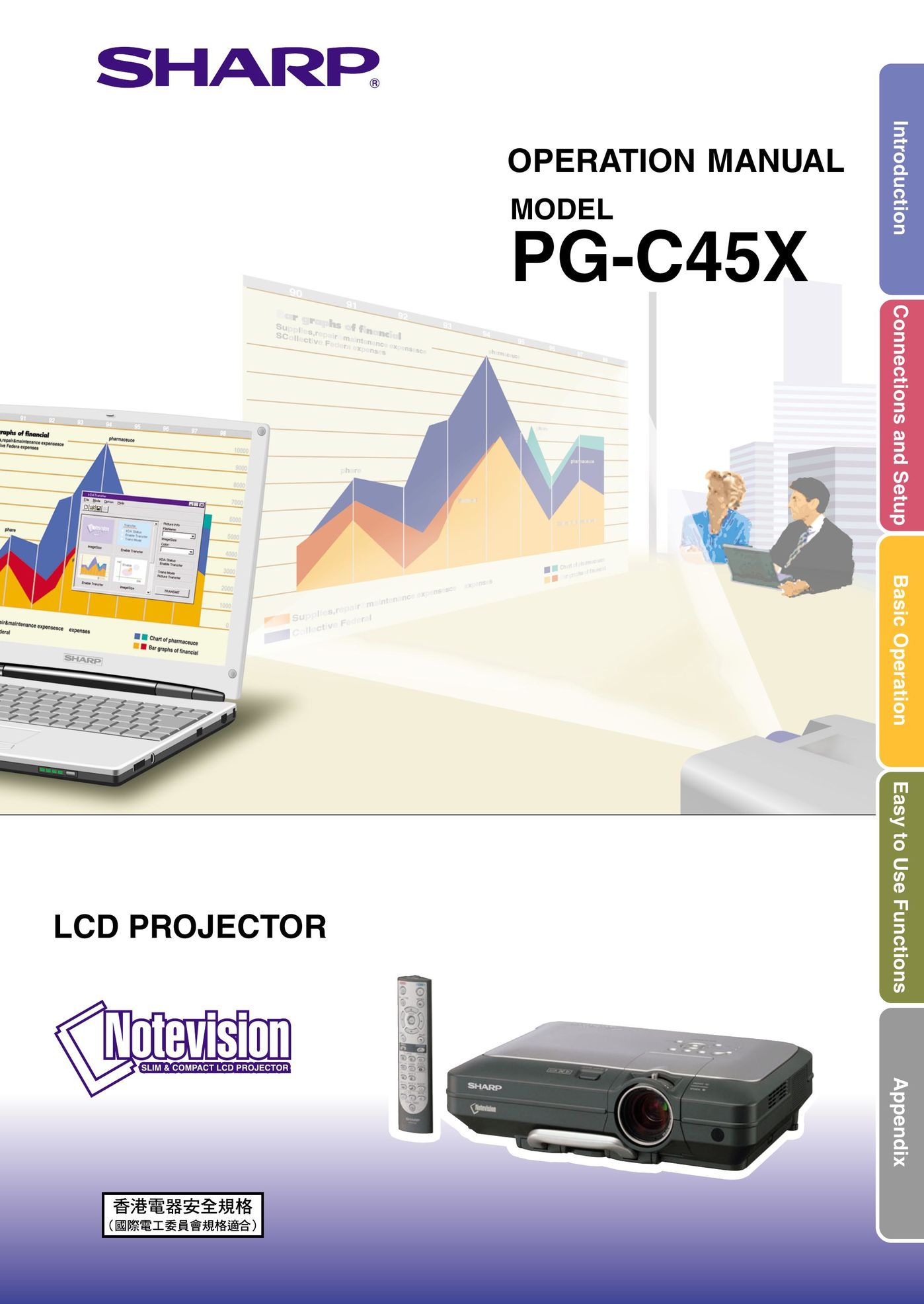 Sharp PG-C45X Projector User Manual