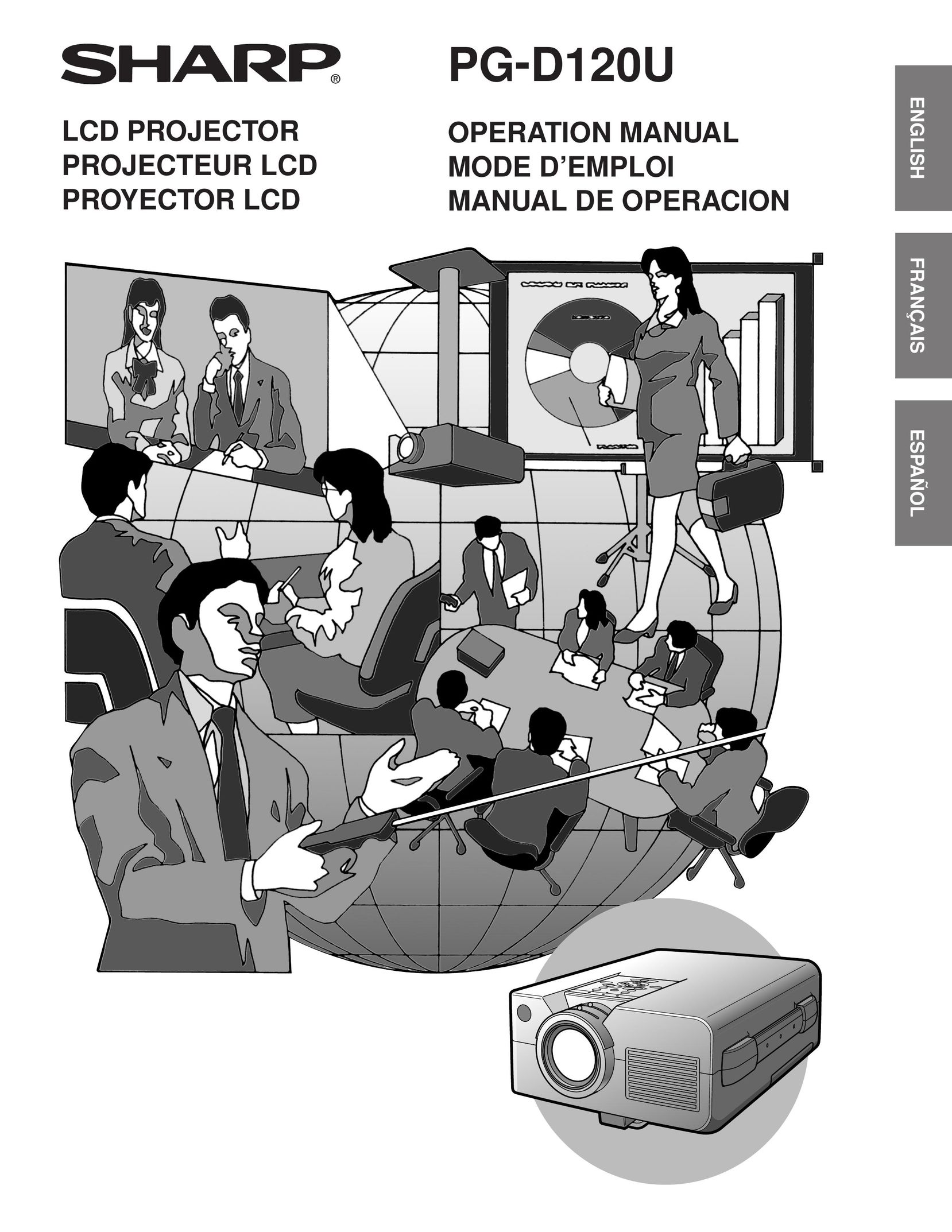 Sharp PG-D120U Projector User Manual