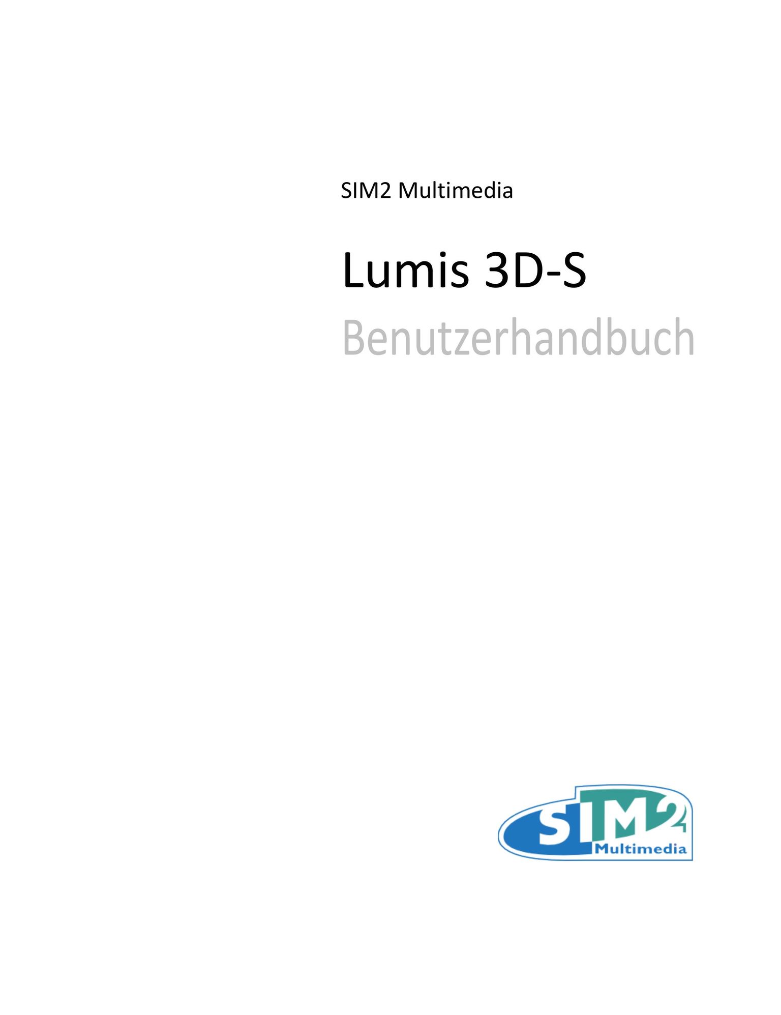 Sim2 Multimedia 3D-S Projector User Manual