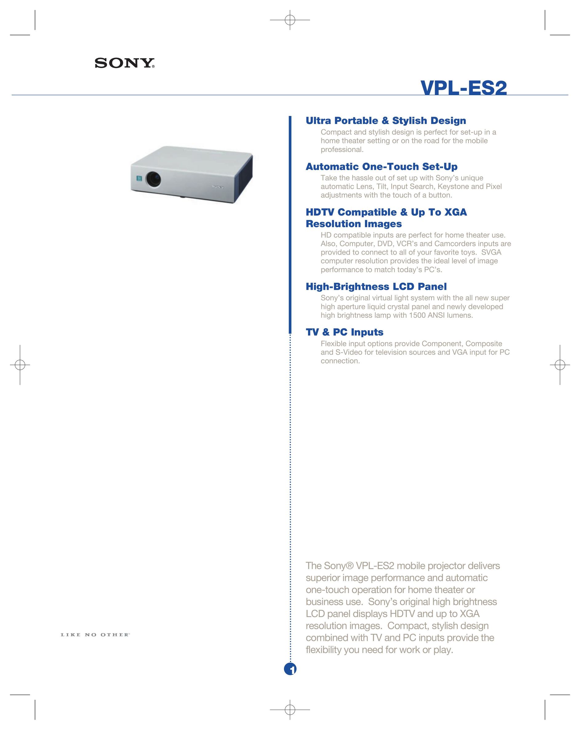 Sony 330 Projector User Manual