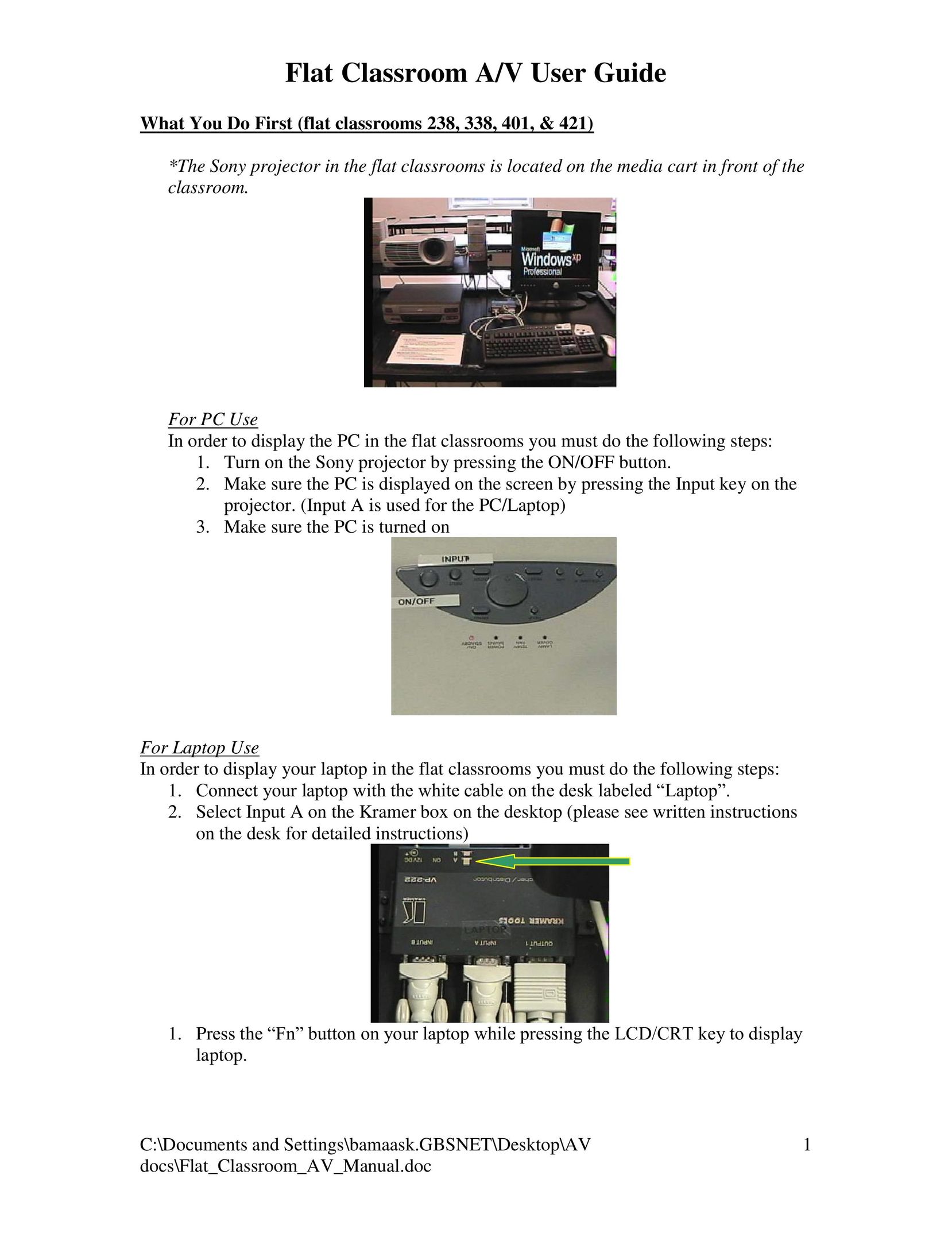 Sony 338 Projector User Manual