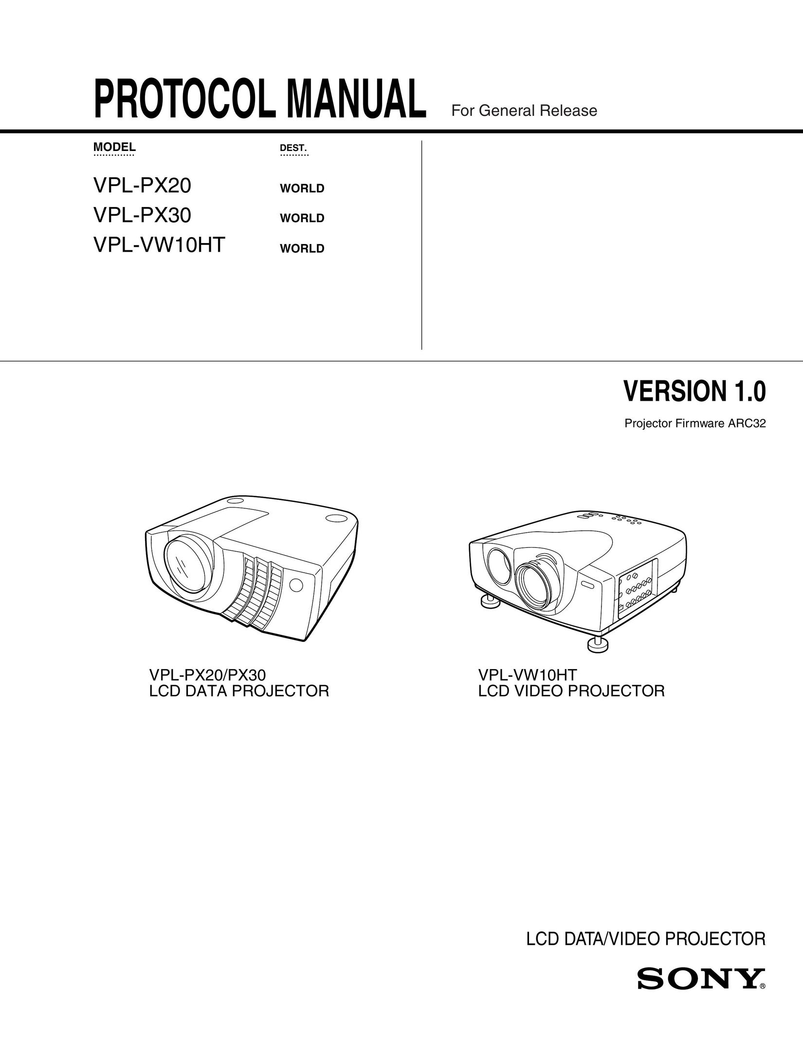 Sony Ericsson VPL-PX30 Projector User Manual