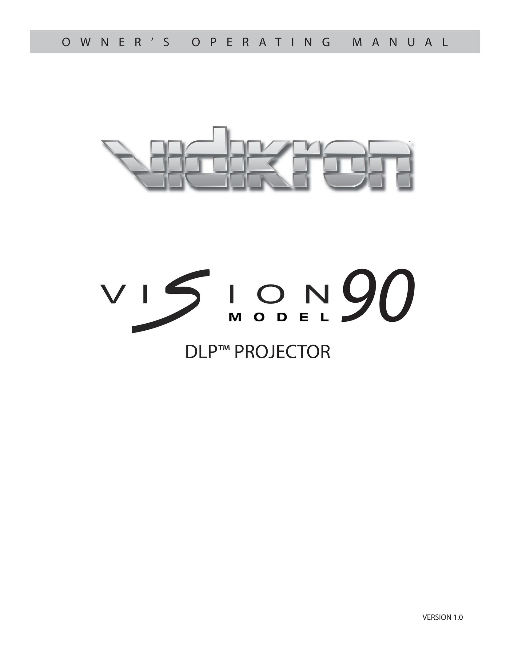 Vidikron 90 Projector User Manual