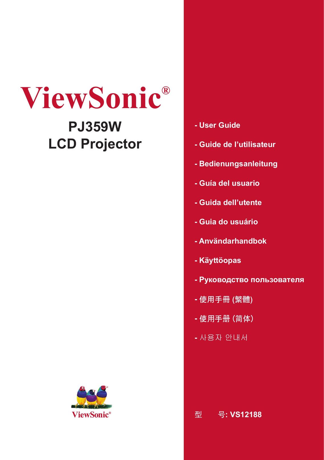 ViewSonic PJ3589 Projector User Manual