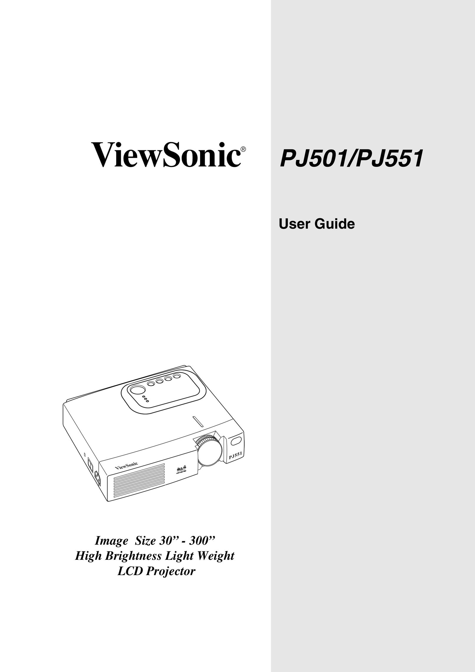 ViewSonic PJ501 Projector User Manual