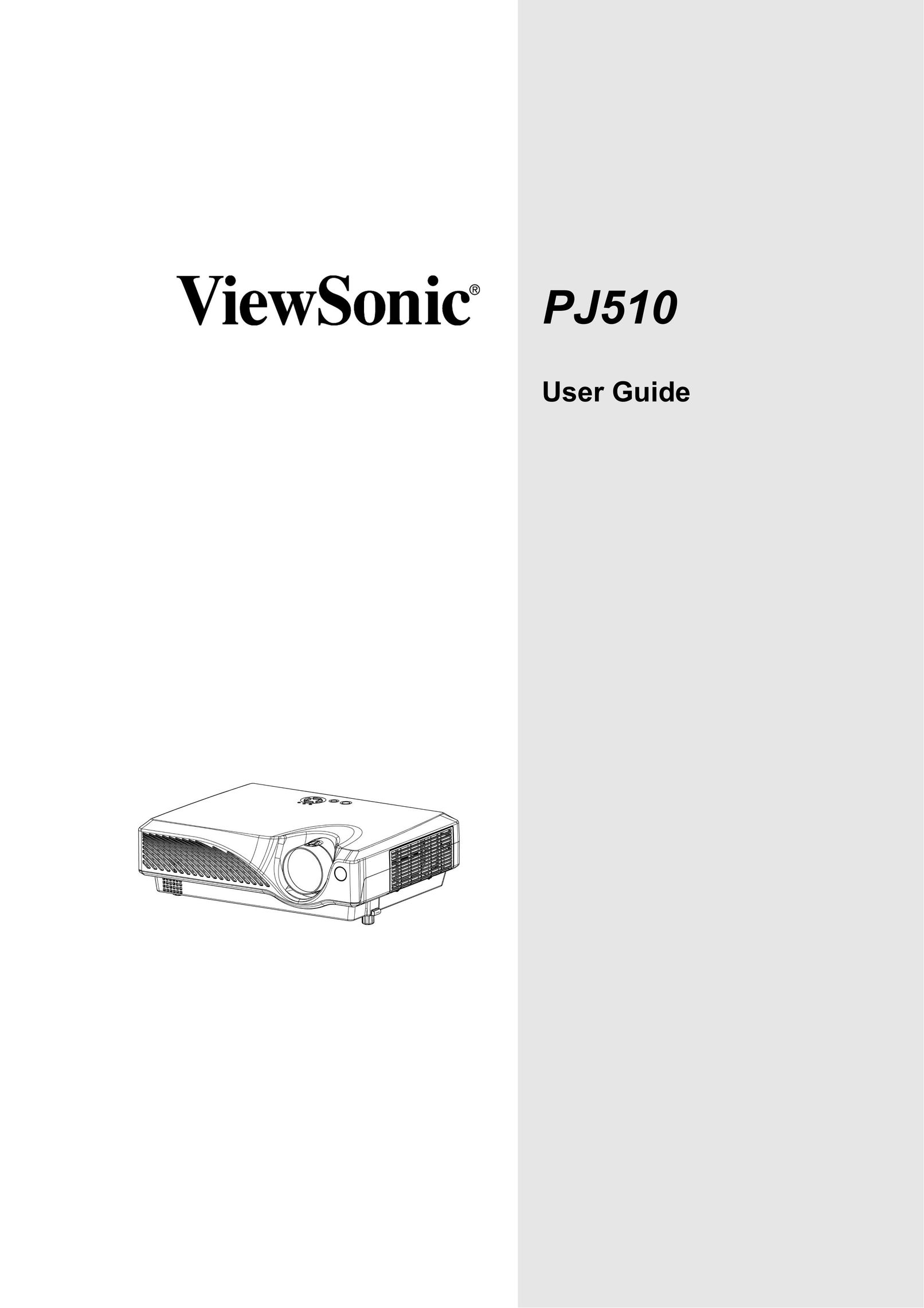 ViewSonic PJ510 Projector User Manual