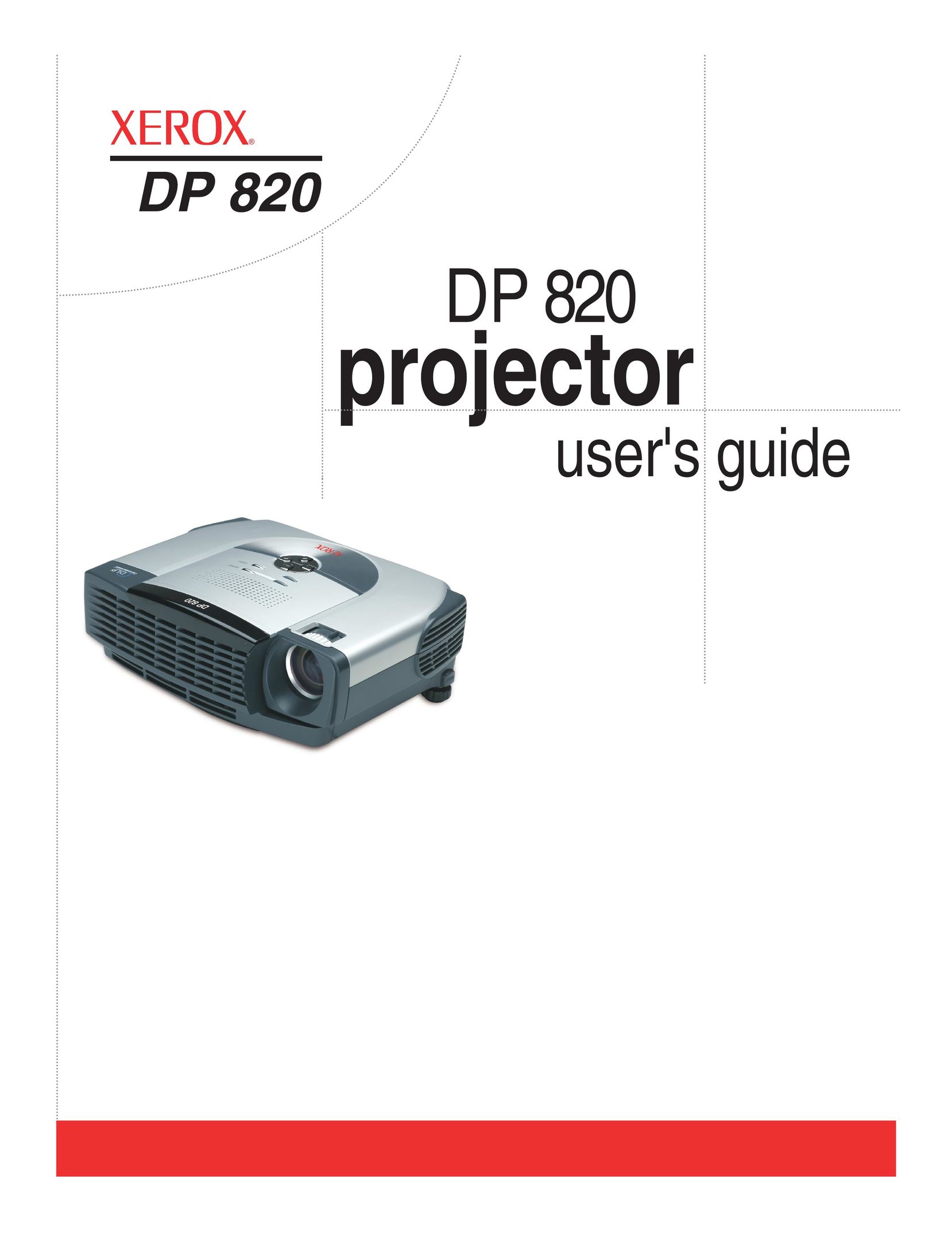 Xerox DP 820 Projector User Manual