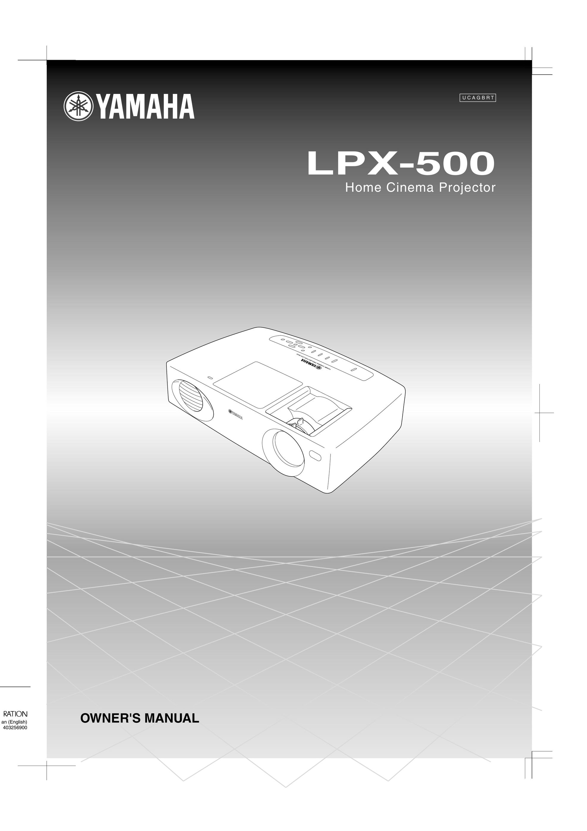 Yamaha LPX-500 Projector User Manual