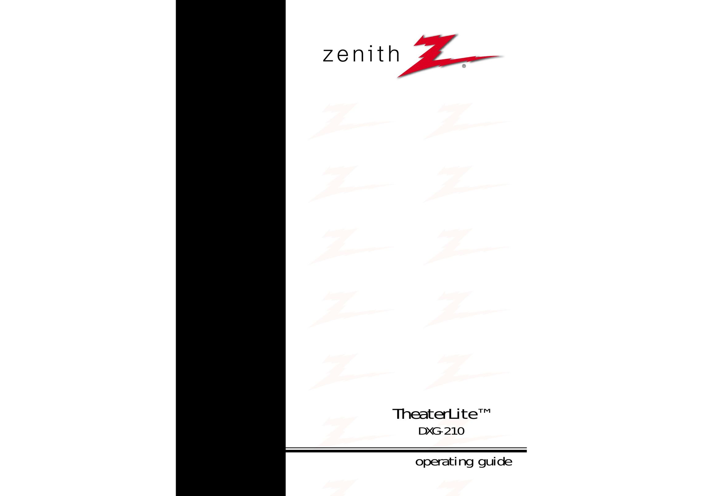 Zenith DXG-210 Projector User Manual