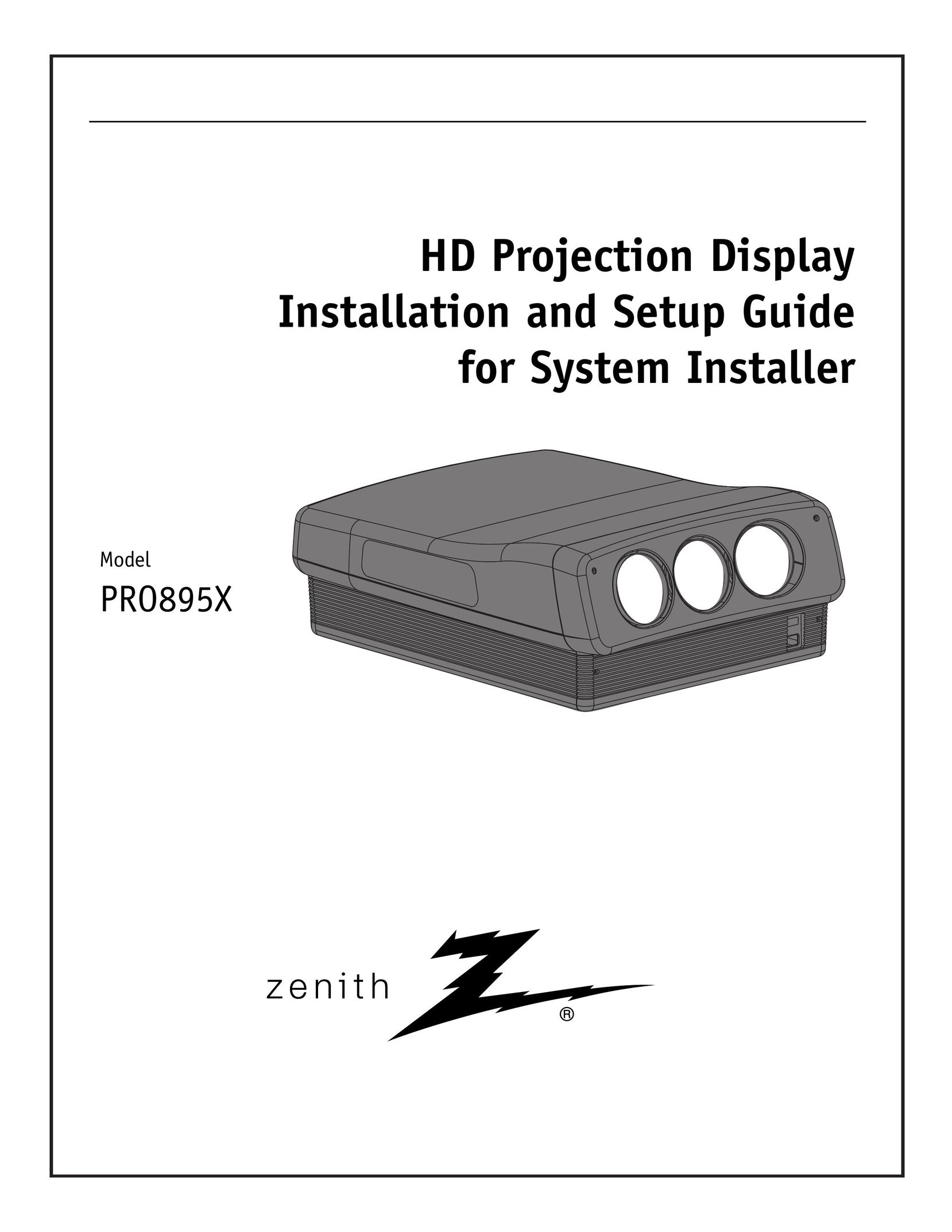 Zenith PRO895X Projector User Manual