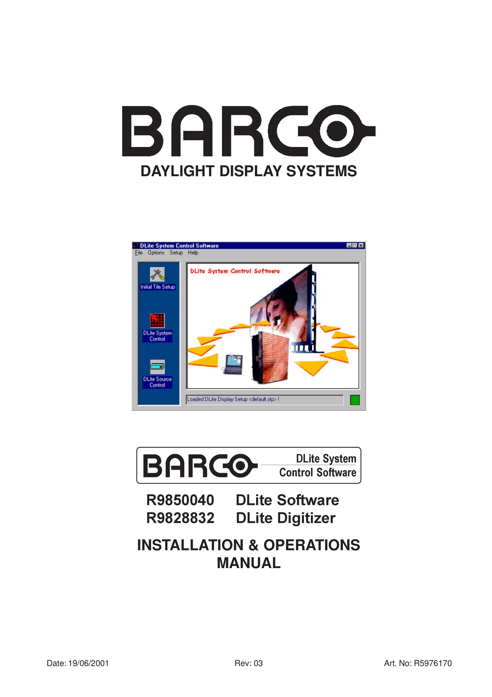 Barco R9828832 Projector Accessories User Manual