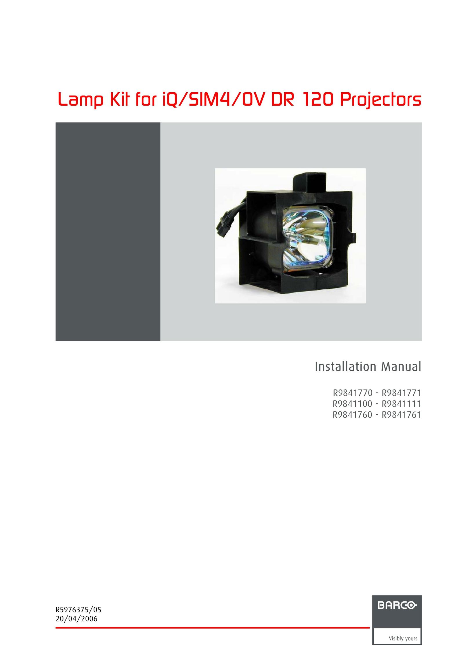 Barco R9841770 Projector Accessories User Manual