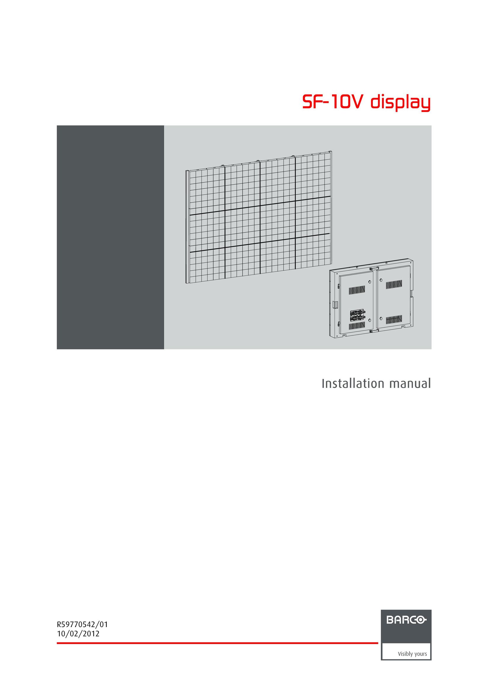 Barco SF-10V Projector Accessories User Manual