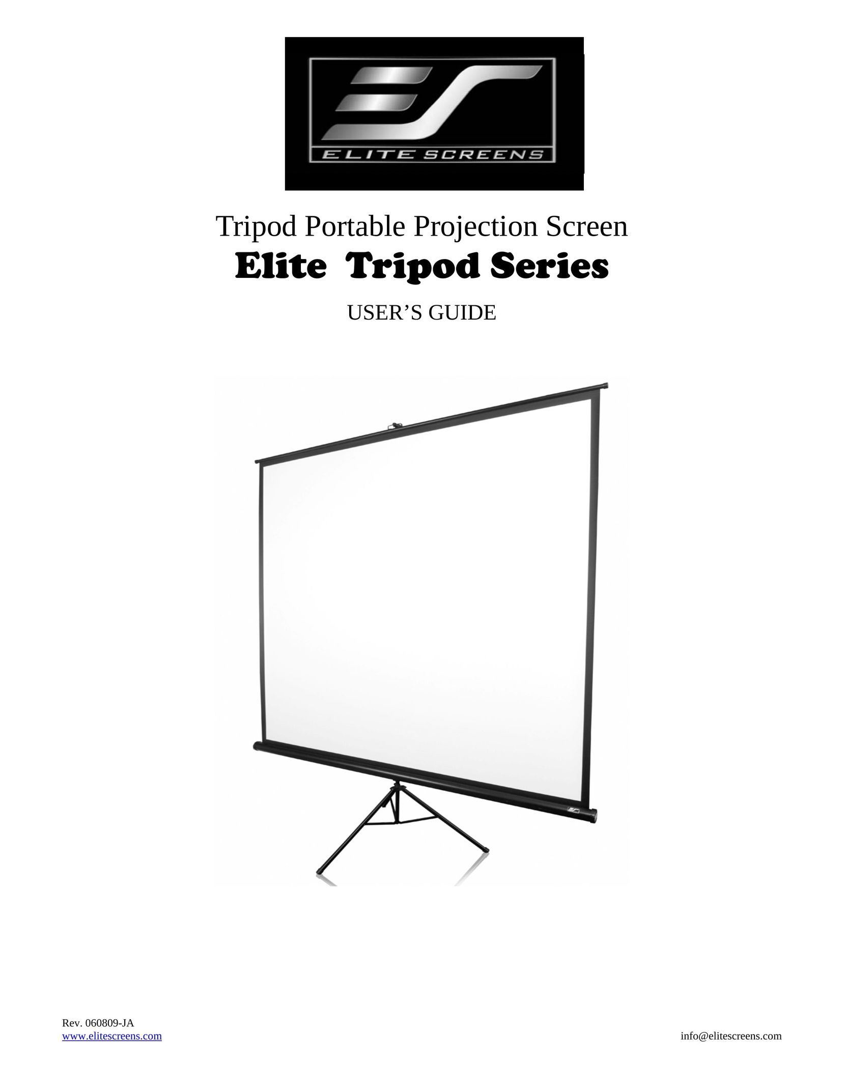 Elite Screens Elite Tripod Projector Accessories User Manual