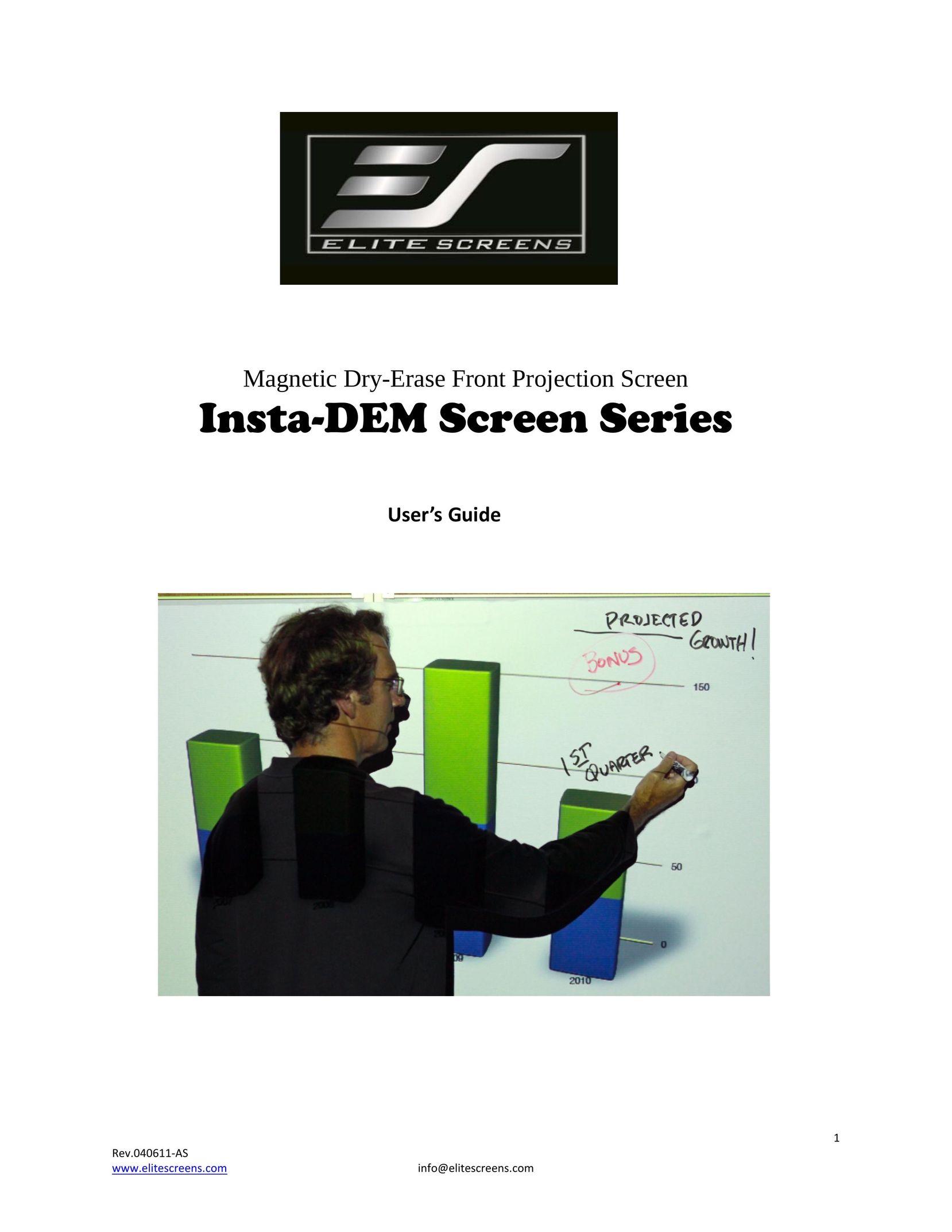 Elite Screens Insta-DEM Projector Accessories User Manual