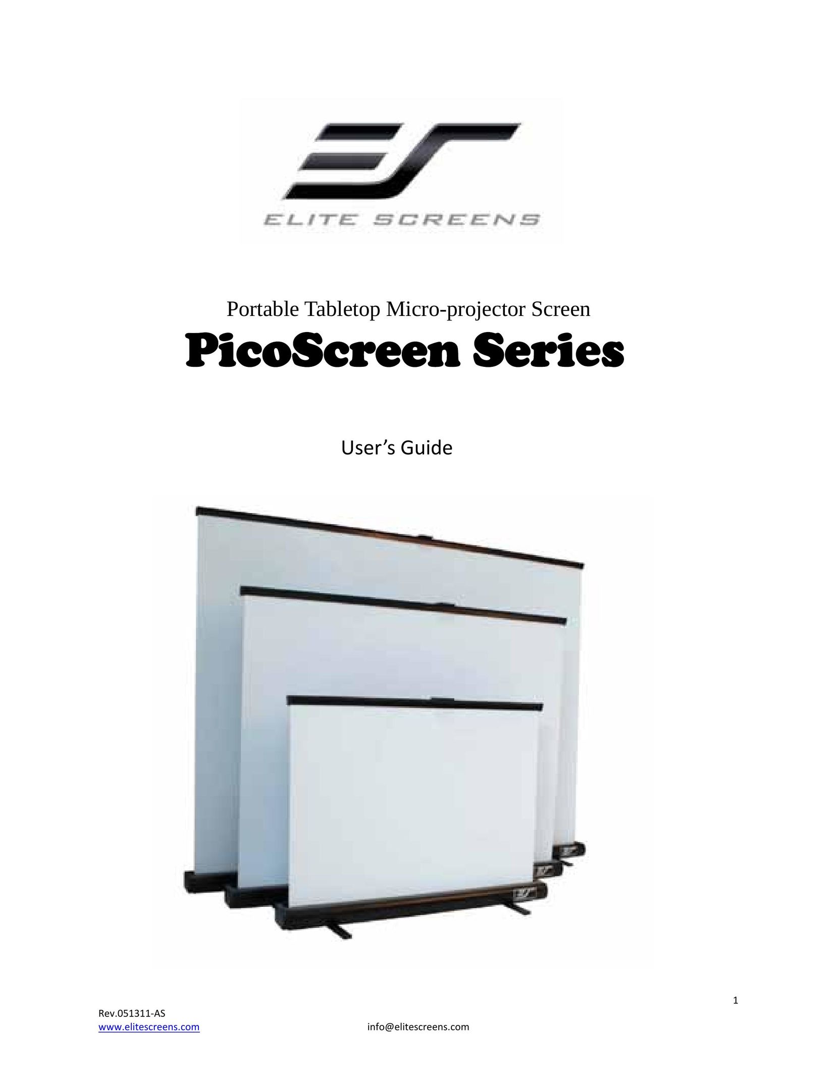 Elite Screens Pico Screen Projector Accessories User Manual