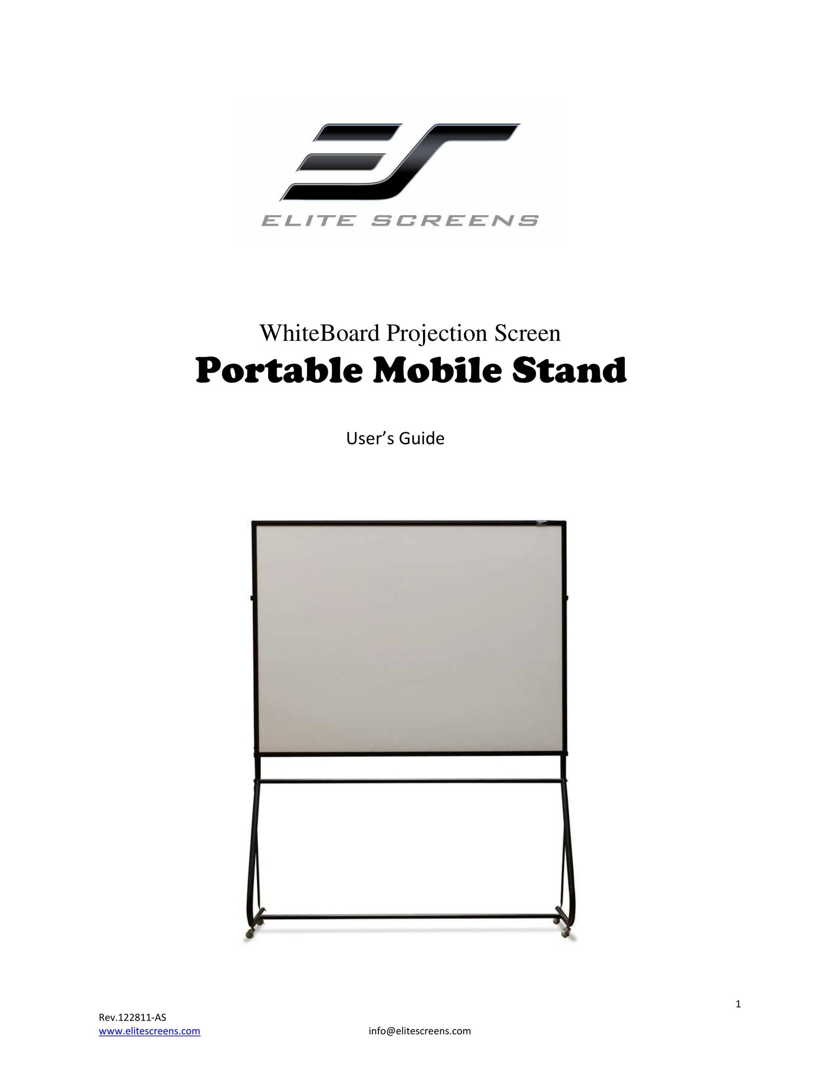 Elite Screens Portable Mobile Stand Projector Accessories User Manual